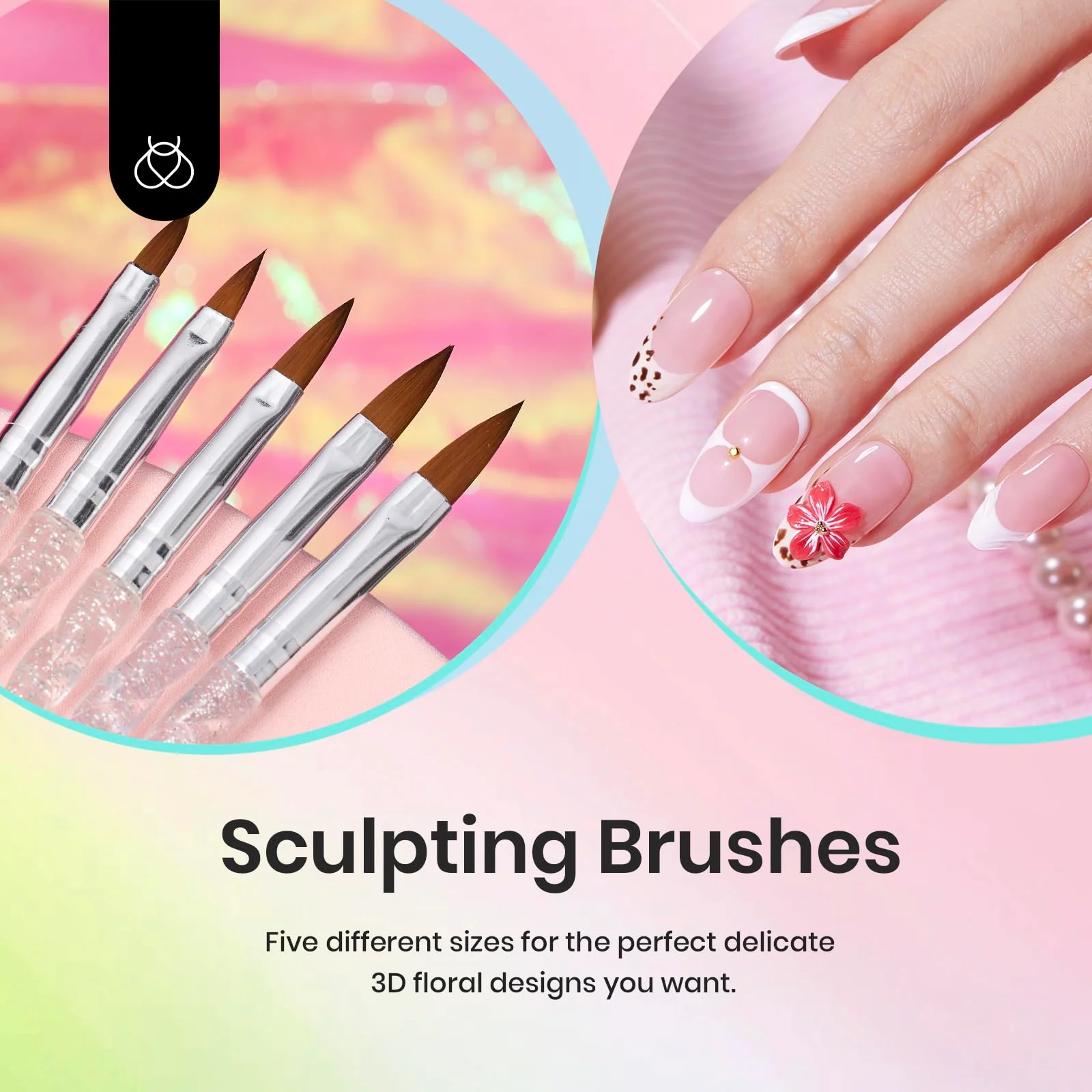 Beetles 31pcs Nail Art Brush All-in-One Kit with Free Brush Holder and Palette - Image 5