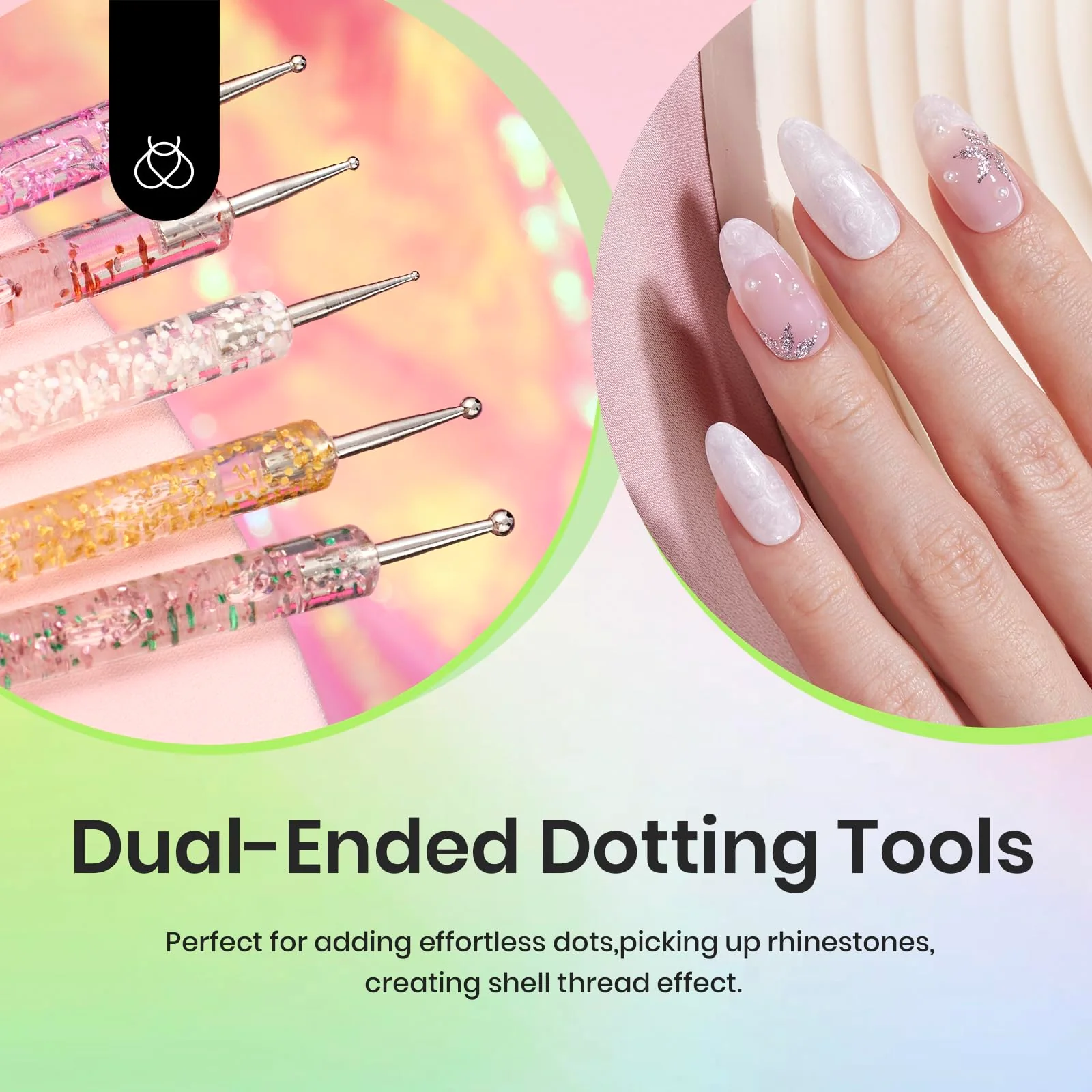 Beetles 31pcs Nail Art Brush All-in-One Kit with Free Brush Holder and Palette - Image 7