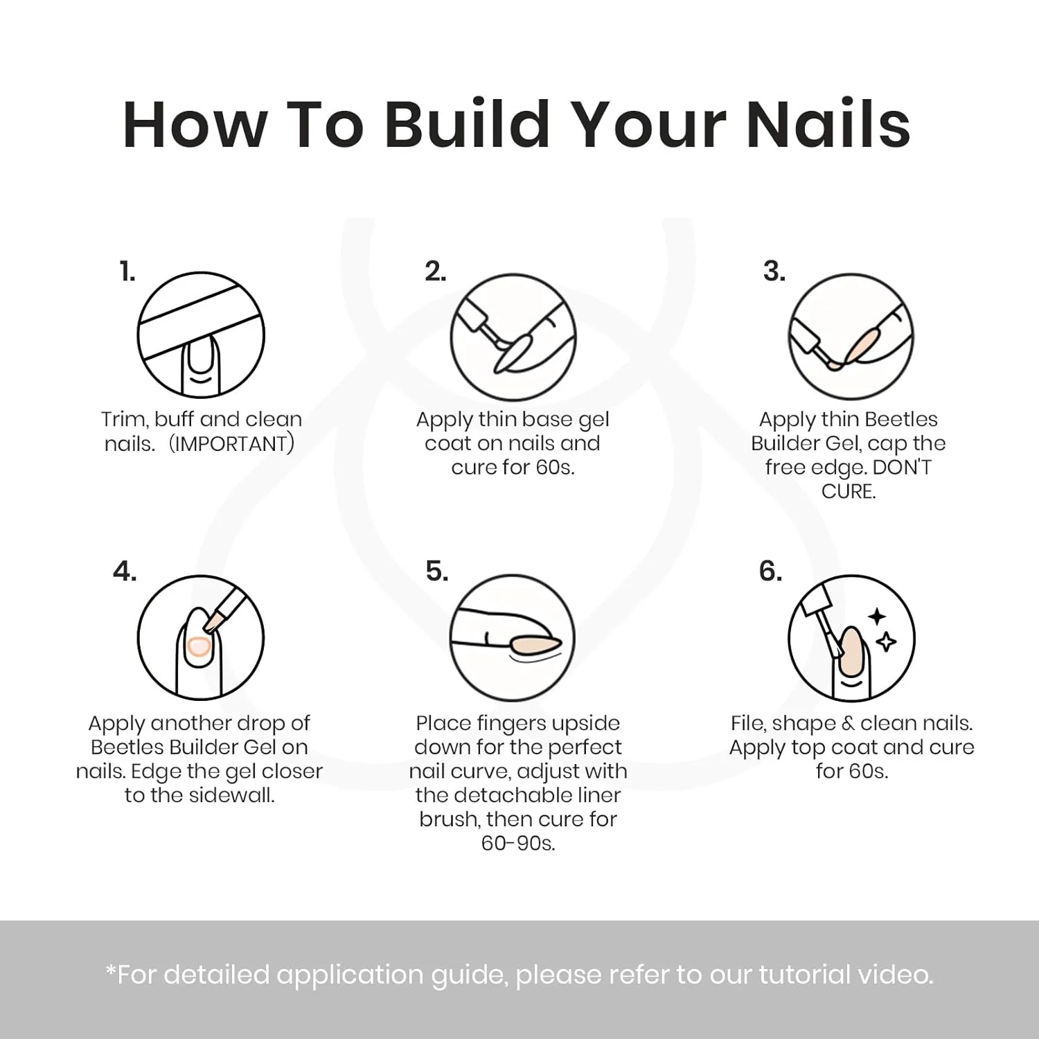 7 in 1 Clear Builder Nail Gel with Liner Nail Brush - Image 6