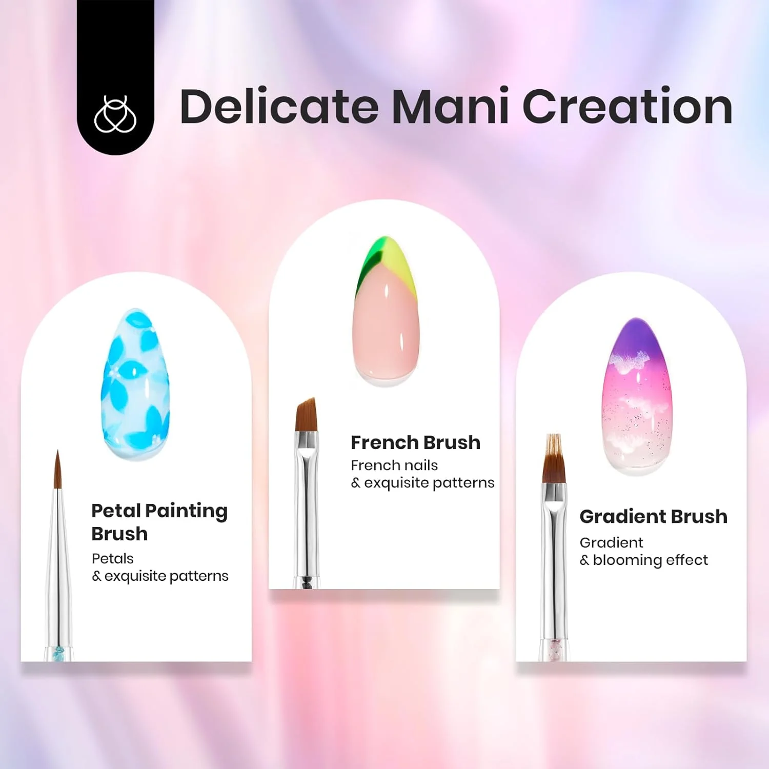8pcs Nail Art Liner Brush Set: Precision Gel Application - Image 4