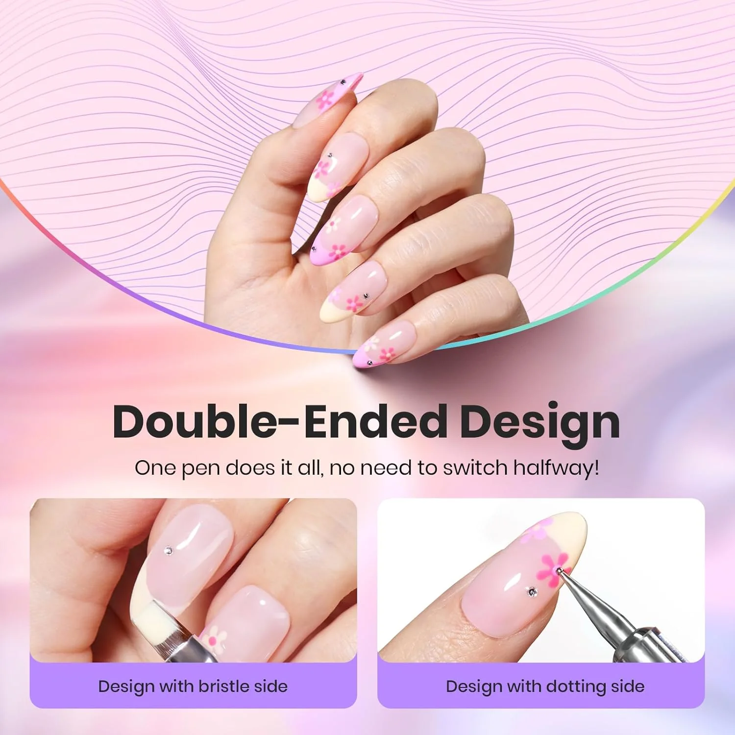 8pcs Nail Art Liner Brush Set: Precision Gel Application - Image 5
