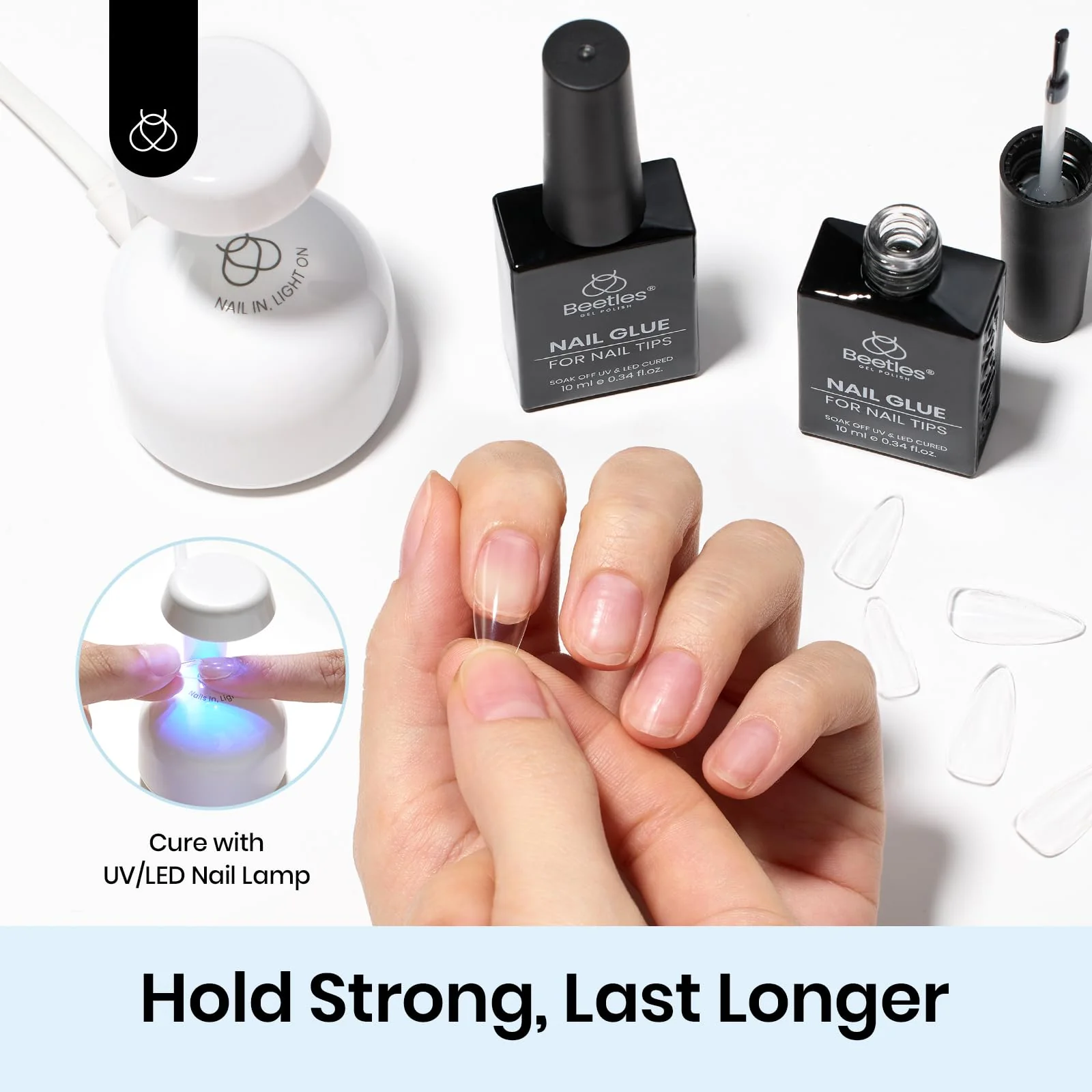 9-in-1 Nail Glue and Base Gel 2 PCS 10ml/each - Image 3
