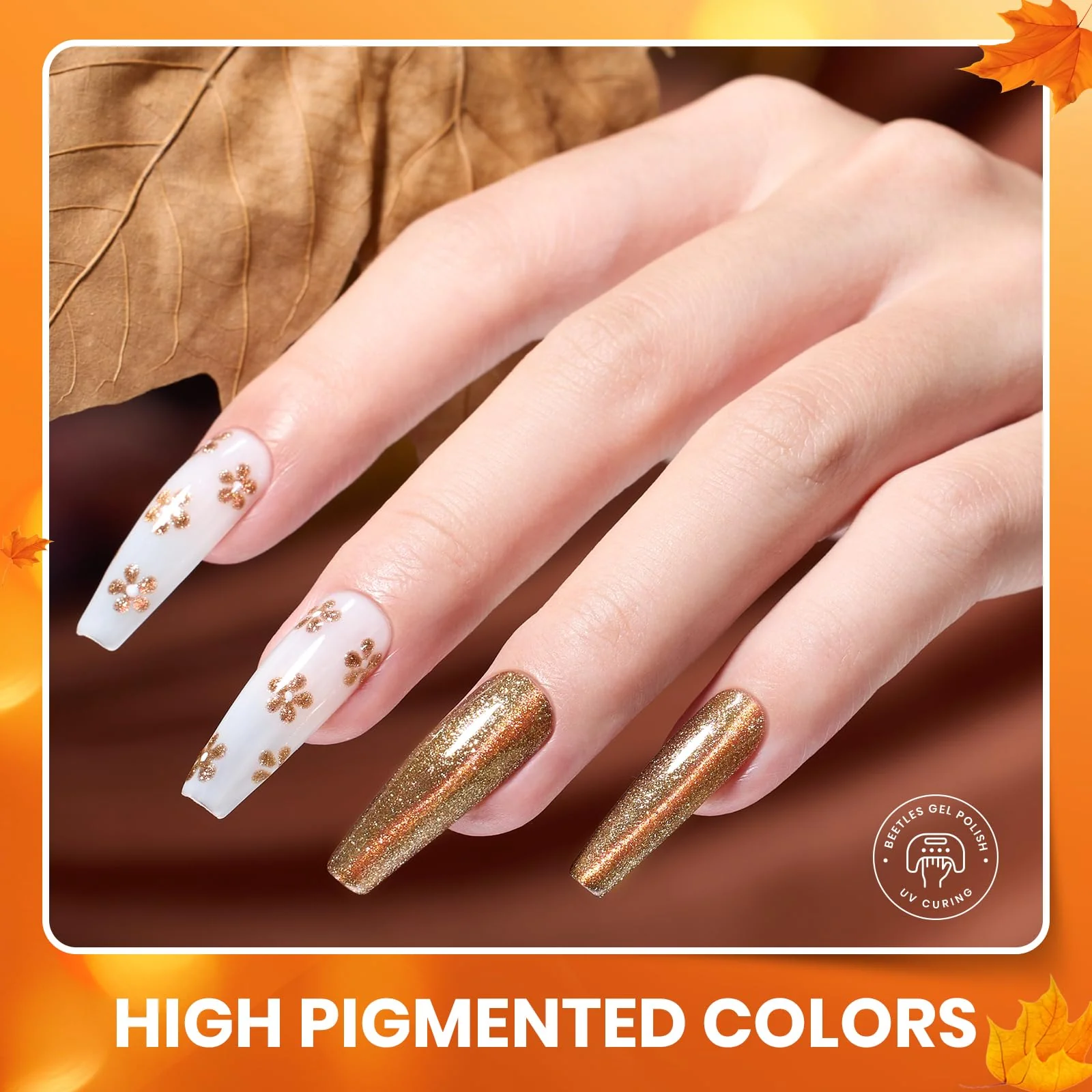 Autumn Aura- 20 Colors Yellow Orange Brown Red Purple Cat Eye Gel Nail Polish Set - Image 3