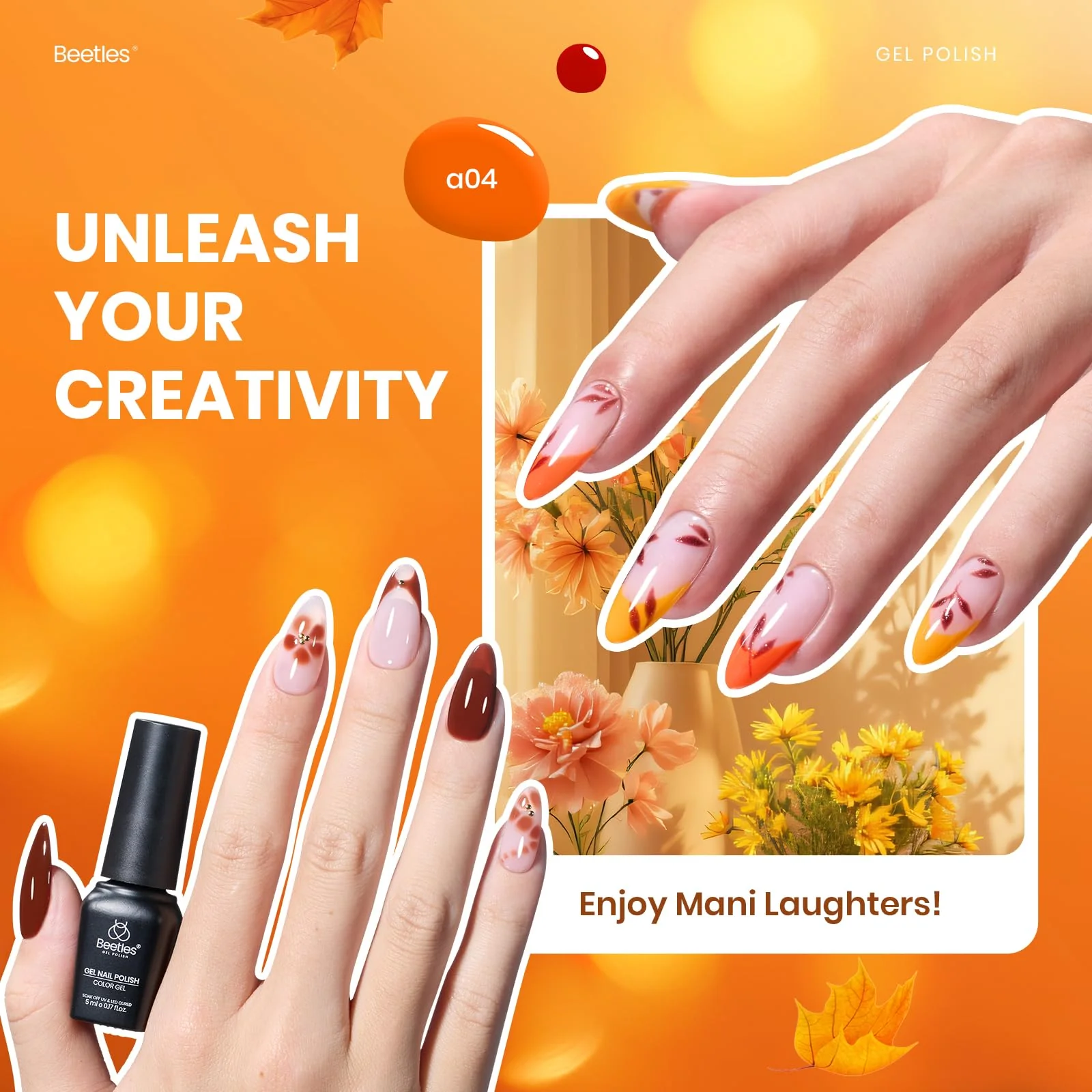 Autumn Aura- 20 Colors Yellow Orange Brown Red Purple Cat Eye Gel Nail Polish Set - Image 4