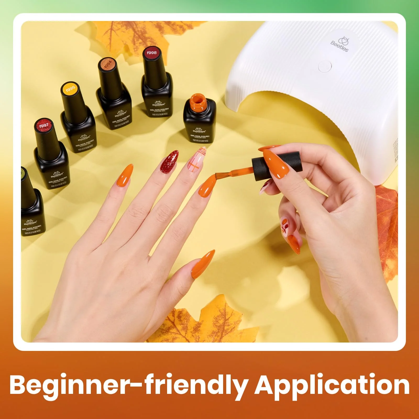 Autumn Realm - 6 Colors Fall Gel Nail Polish Set Kit - Image 6