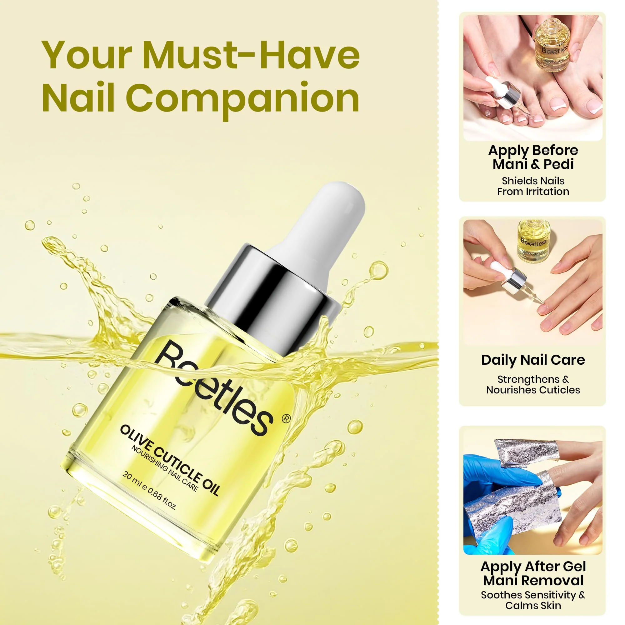 Beetles 20ml Cuticle Oil Nail Oil Care for Nail -014 - Image 6