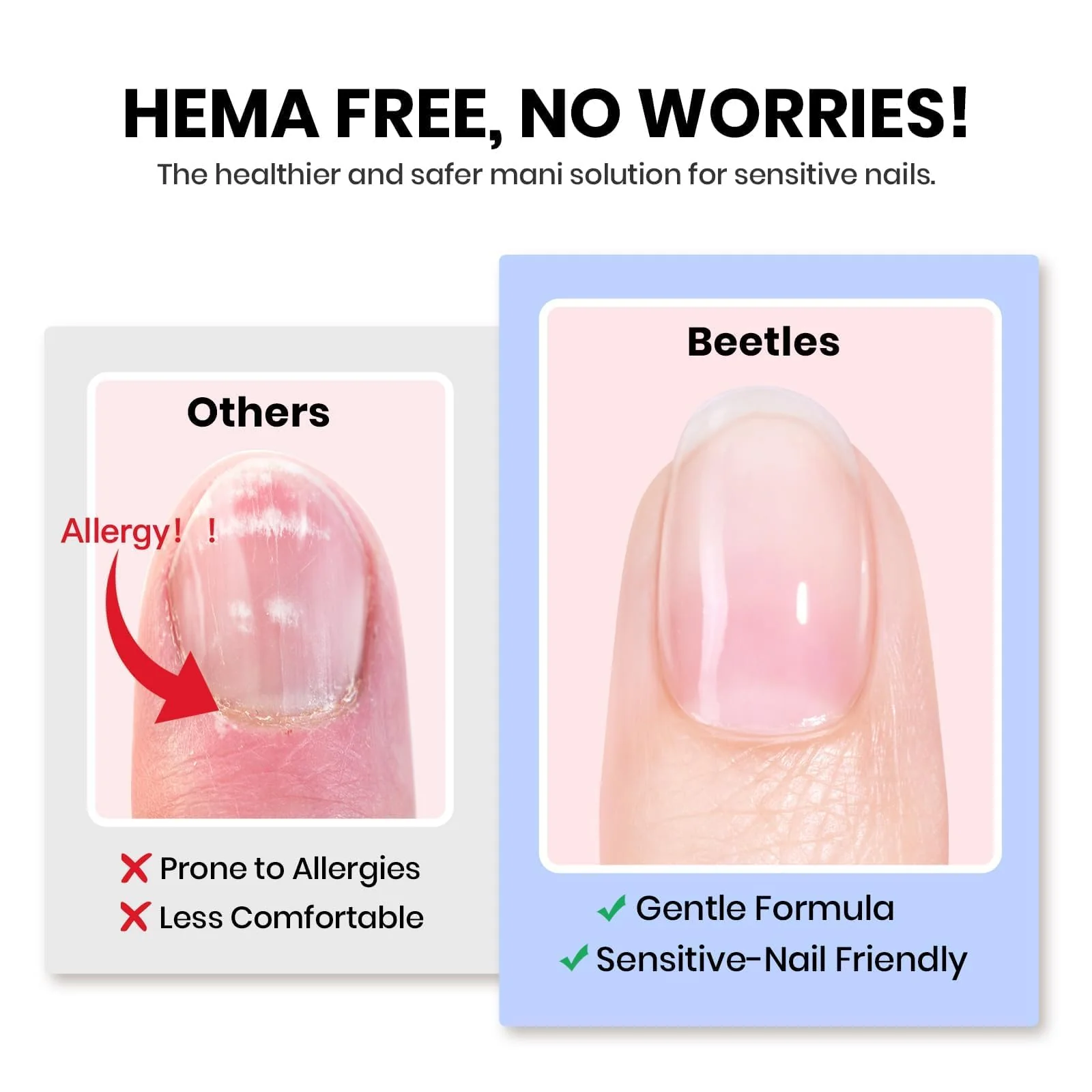 Beetles 4Pcs HEMA-Free Nail Extension Kit - Image 3
