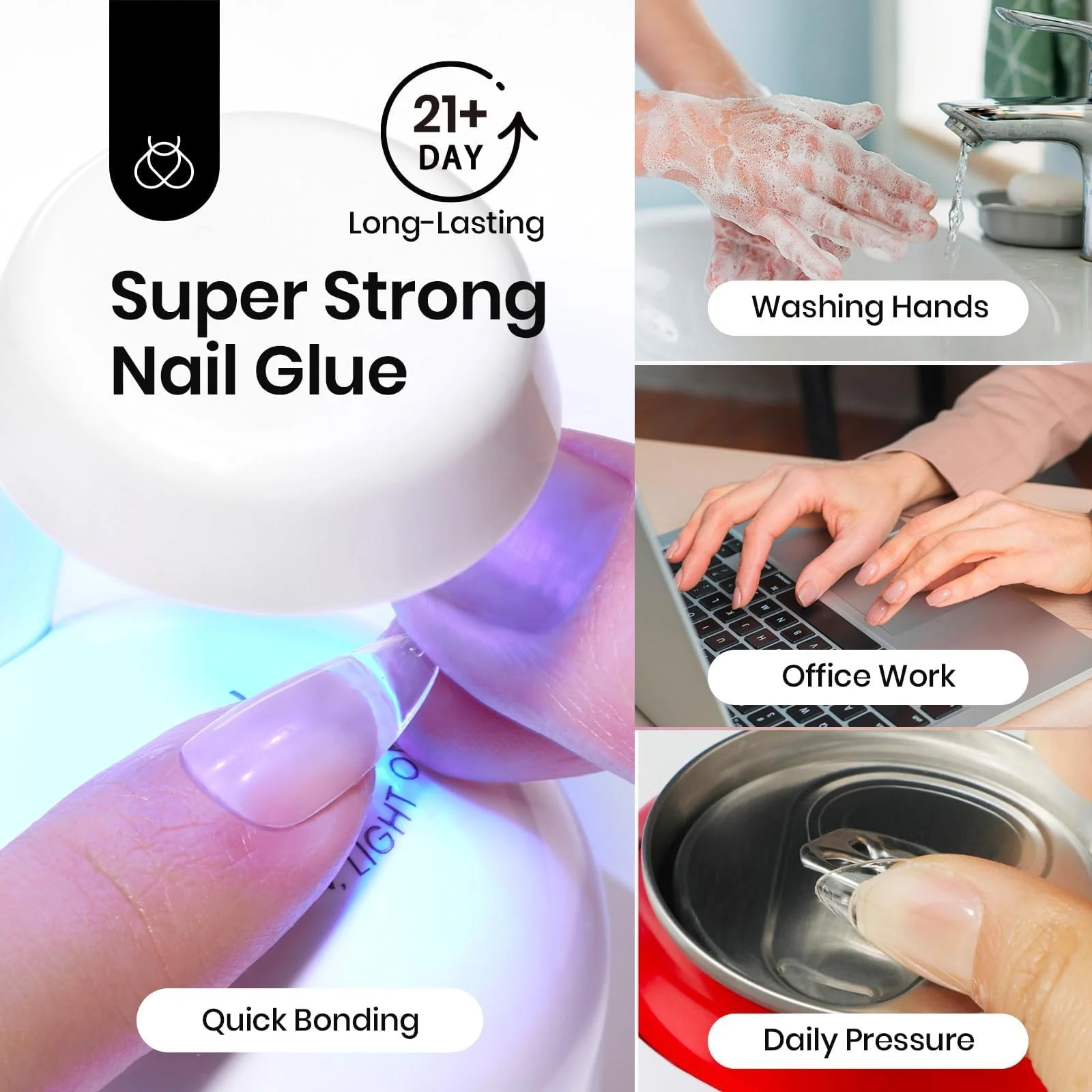 Beetles 4Pcs HEMA-Free Nail Extension Kit - Image 4