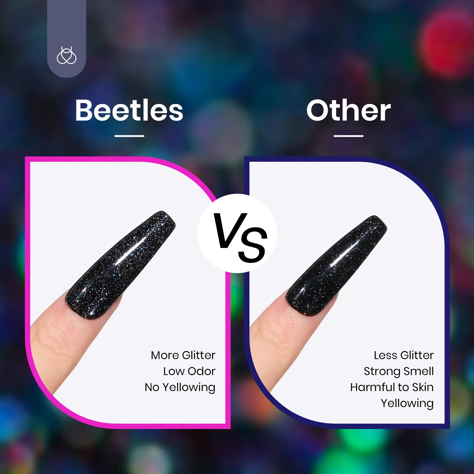 Beetles Glitter Spring Nails Top Coat| 10ML - Image 3