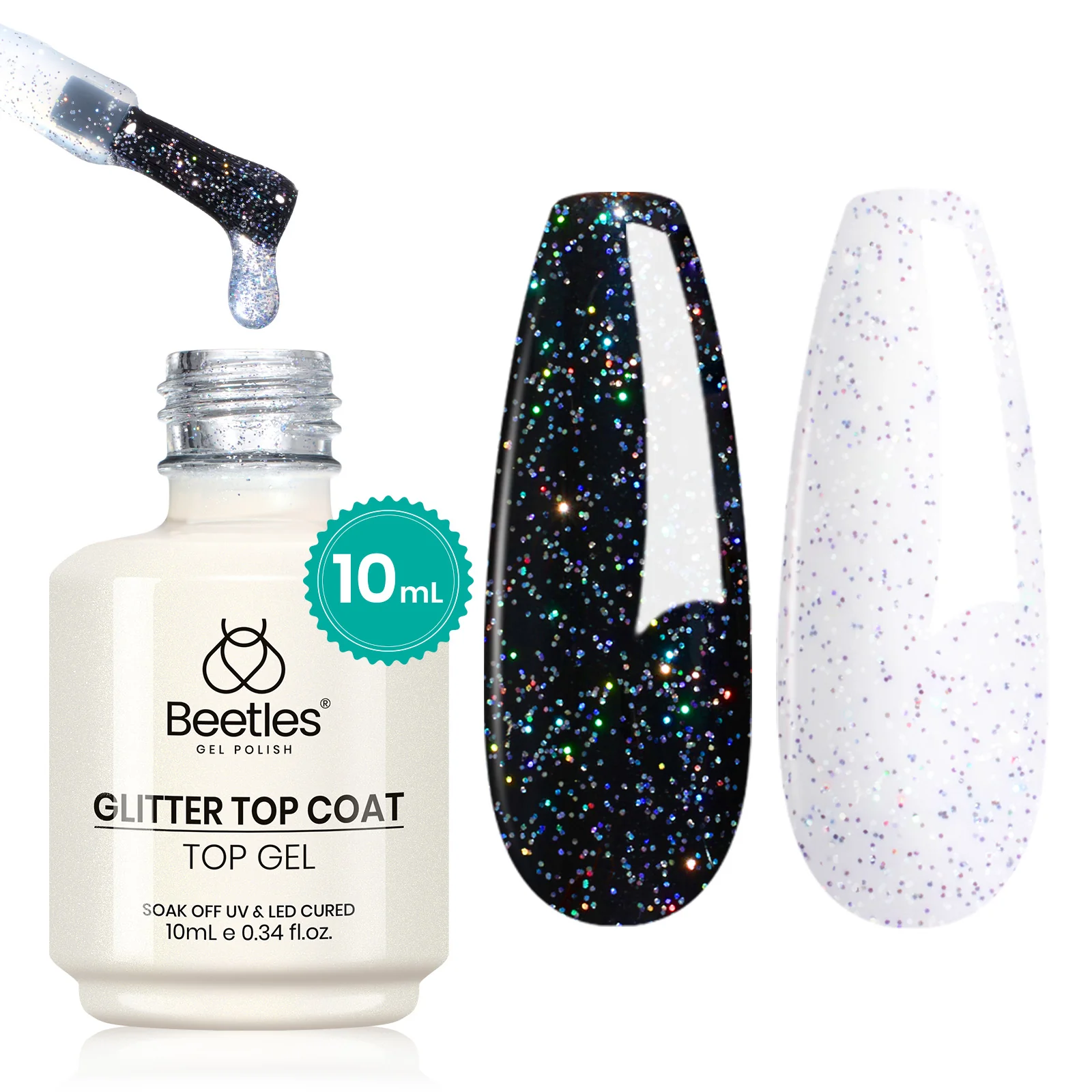 Beetles Glitter Spring Nails Top Coat| 10ML - Image 8