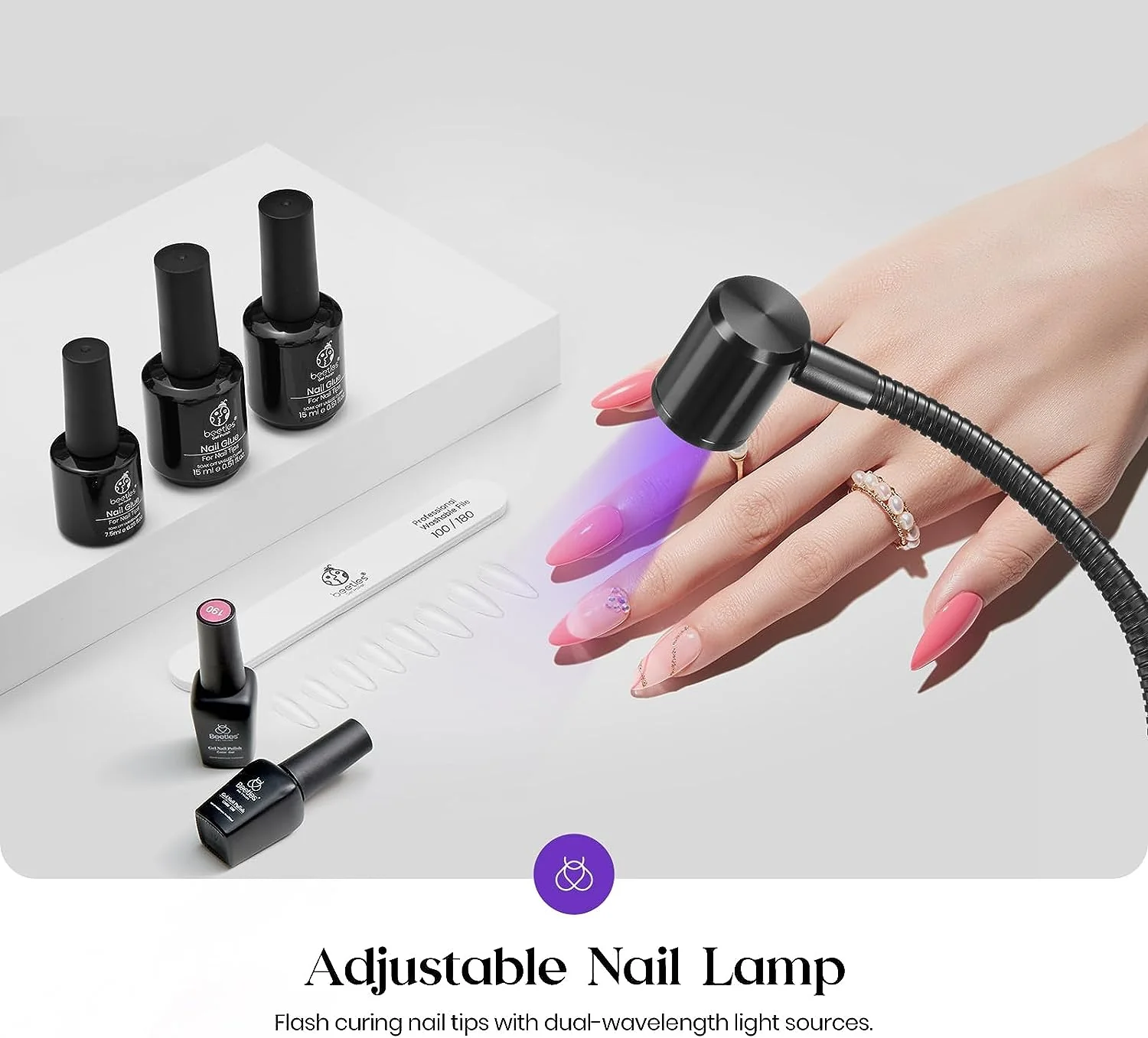Goose-Neck Nail Gel Dryer Manicure Lamp - Image 3
