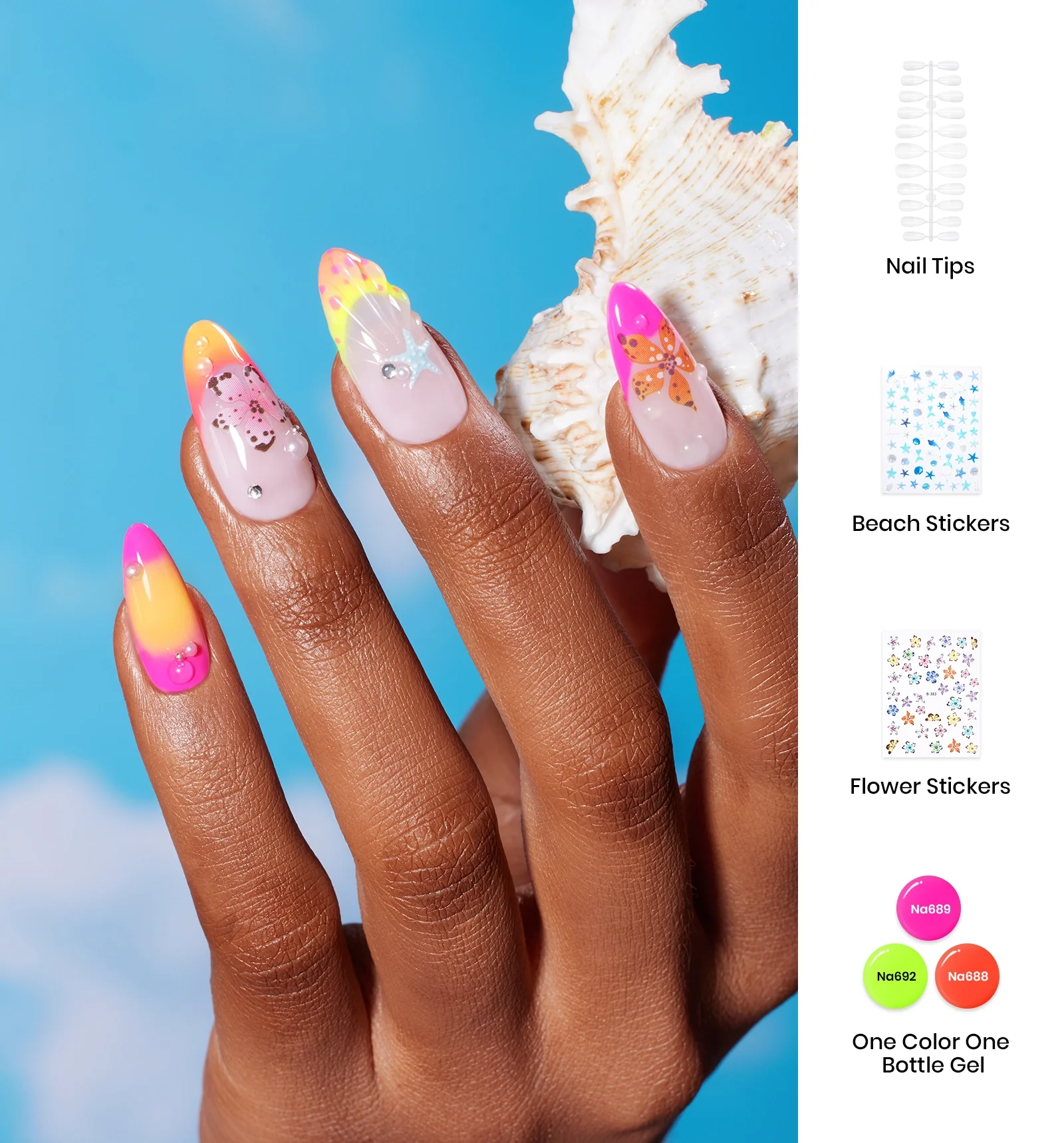 Mother’s Day Gift Box Gel Nail Polish Set Summer Neon Pretty Box DIY Gift Basket for All Season - Image 5