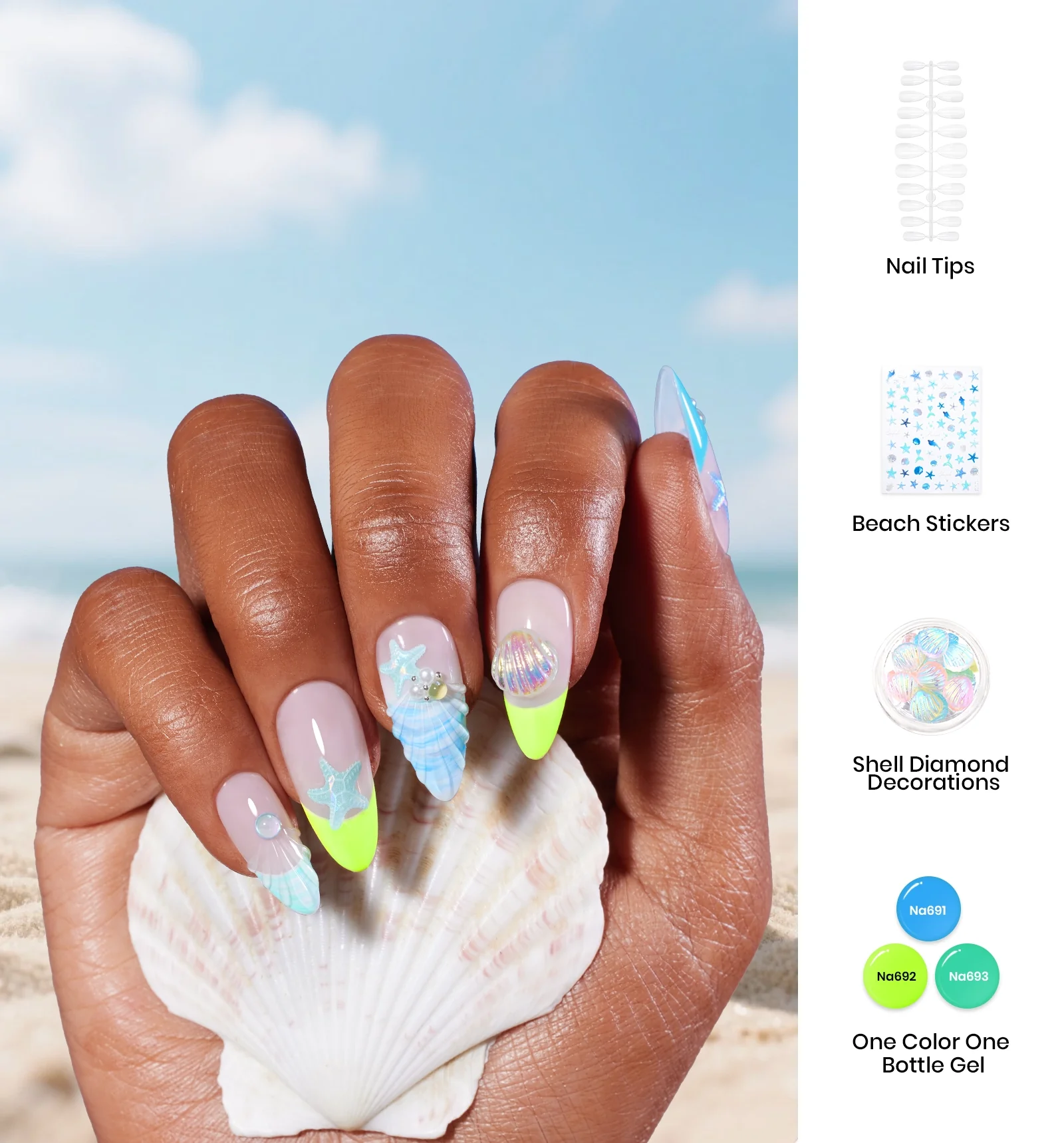 Mother’s Day Gift Box Gel Nail Polish Set Summer Neon Pretty Box DIY Gift Basket for All Season - Image 6