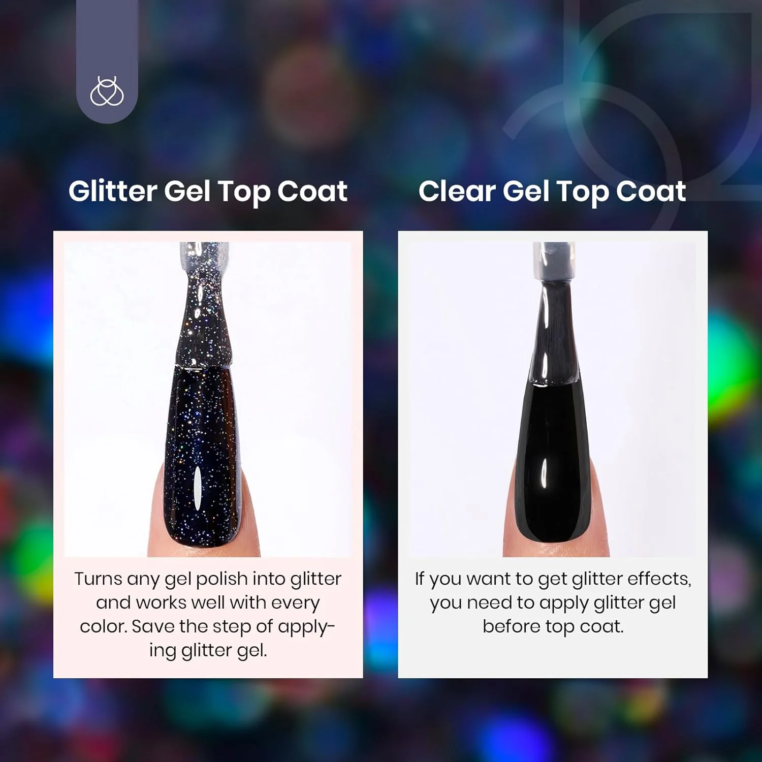 Beetles Holographic Glitter Top Coat | 15ML - Image 4