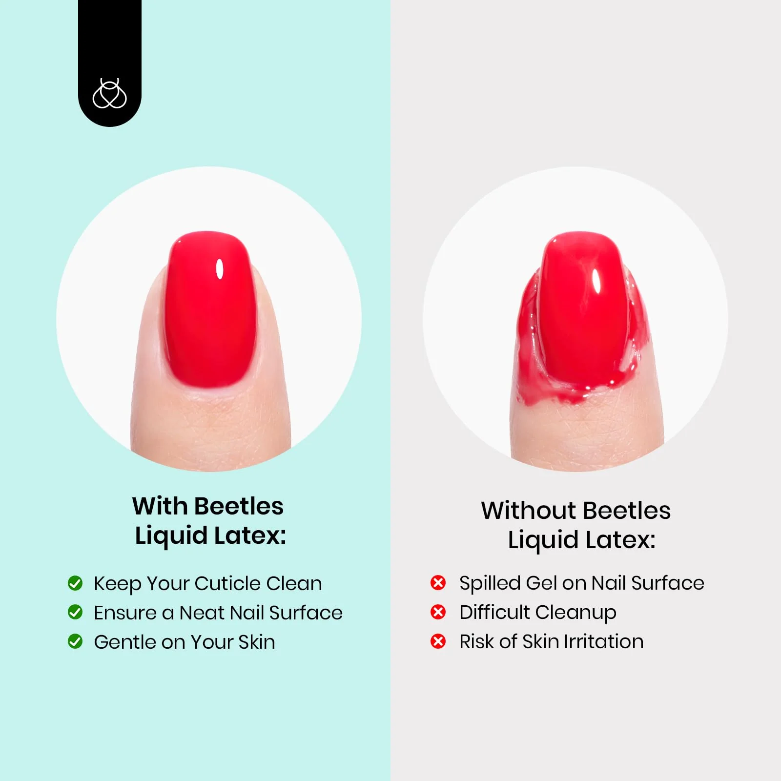 Beetles Liquid Latex for Nails 30ml Latex Liquid Nail Peel off Cuticle Guard - Image 3