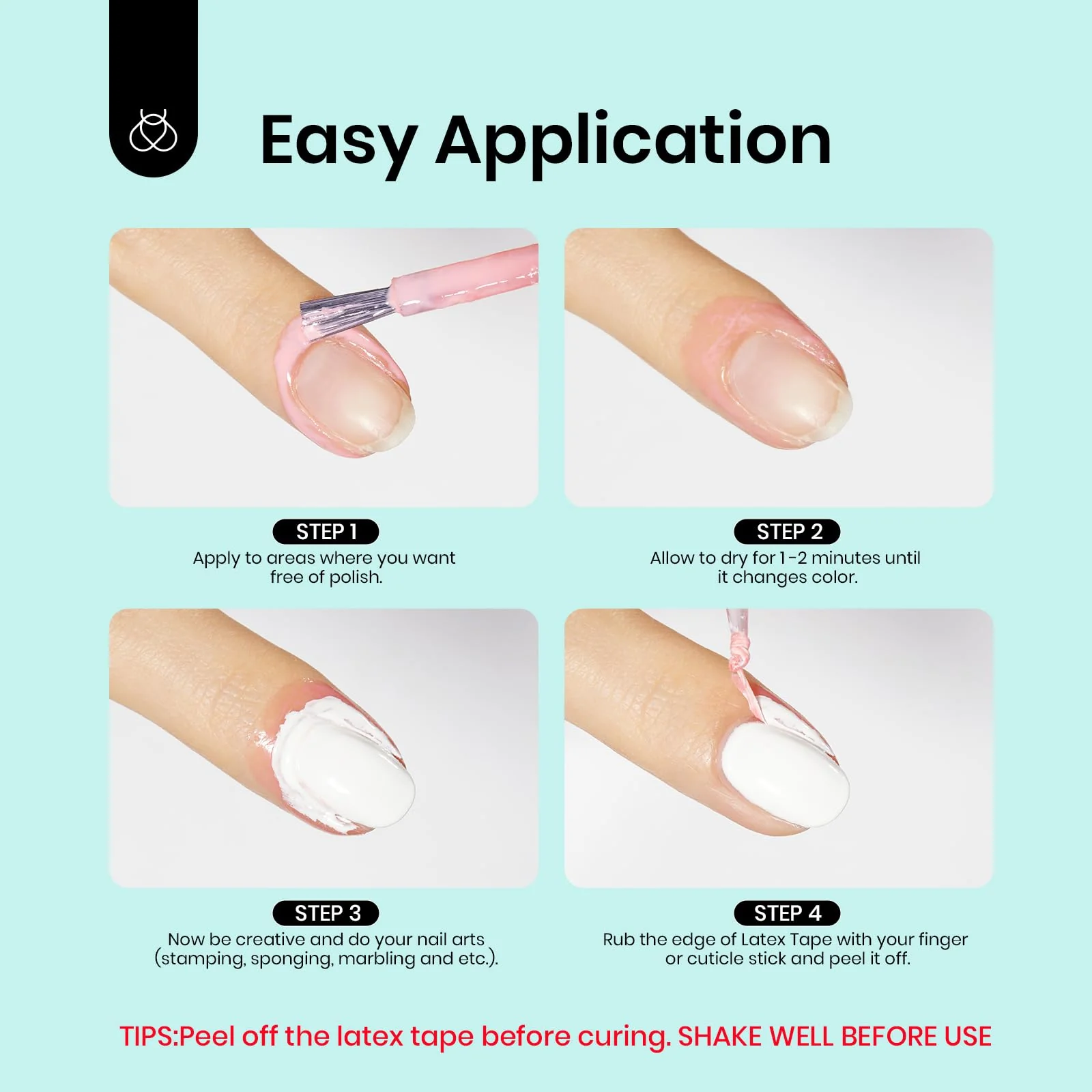 Beetles Liquid Latex for Nails 30ml Latex Liquid Nail Peel off Cuticle Guard - Image 7