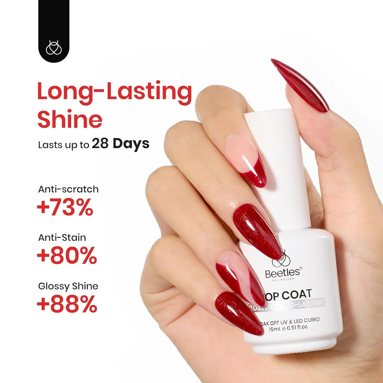 Beetles No Wipe Gel Top Coat | 15ML - Image 7