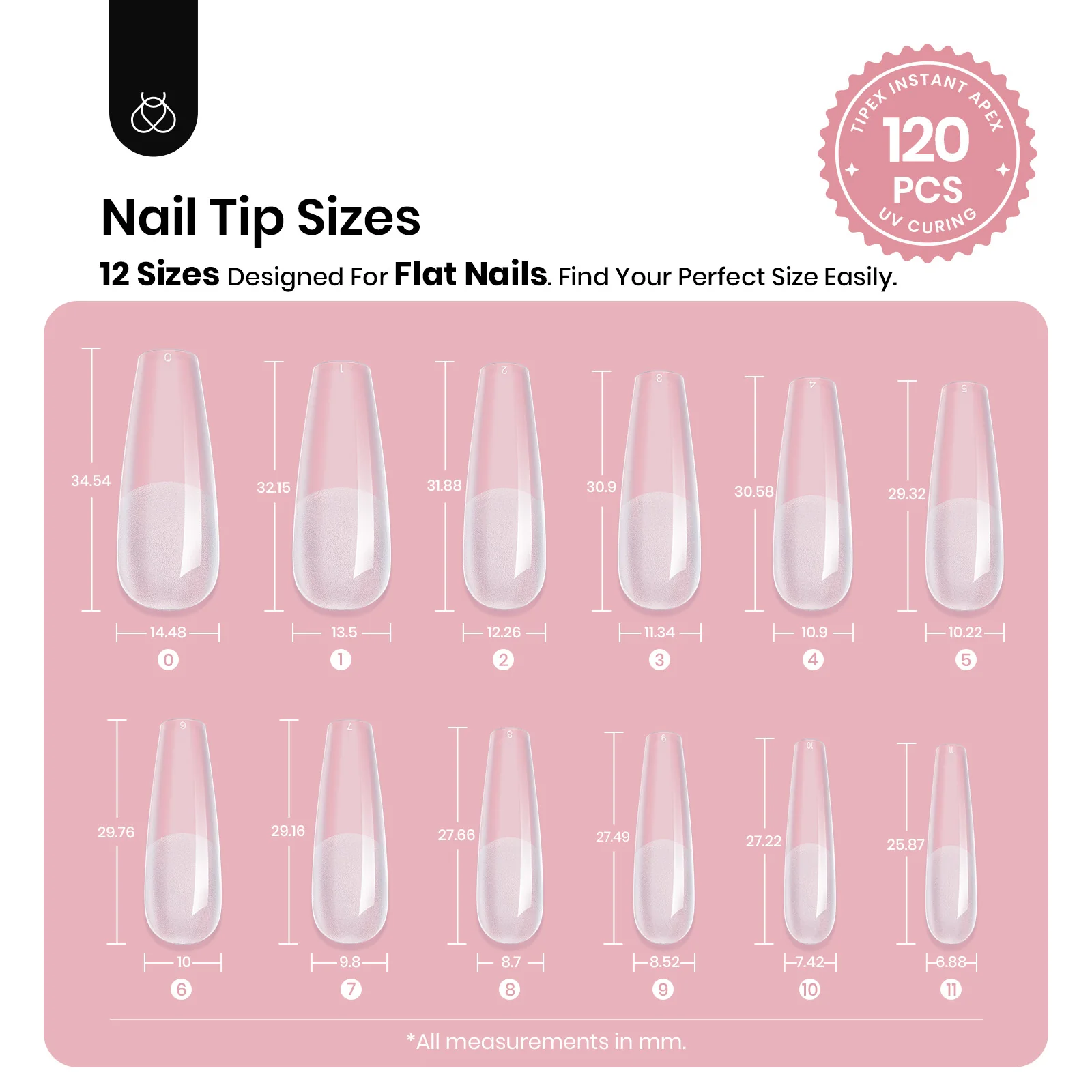 Beetles Pre-etched & Pre-sculpted Strong Acrylic Nail Tipex|120pcs - Image 7
