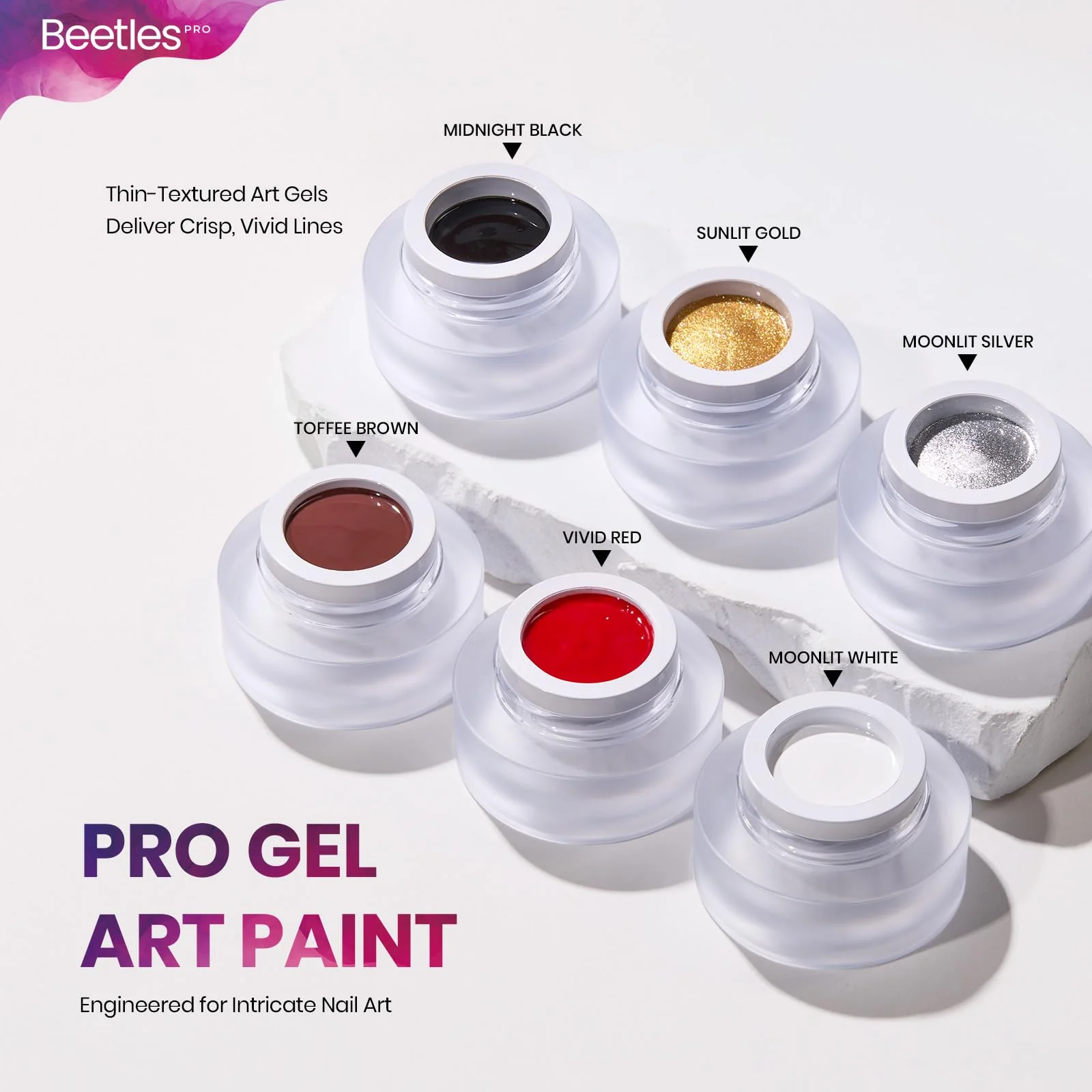 Beetles PRO Gel Polish Kit – Spring Nails Mother’s Day Almost Okay Collection 18 Colors 15ml Salon Polish Set - Image 4