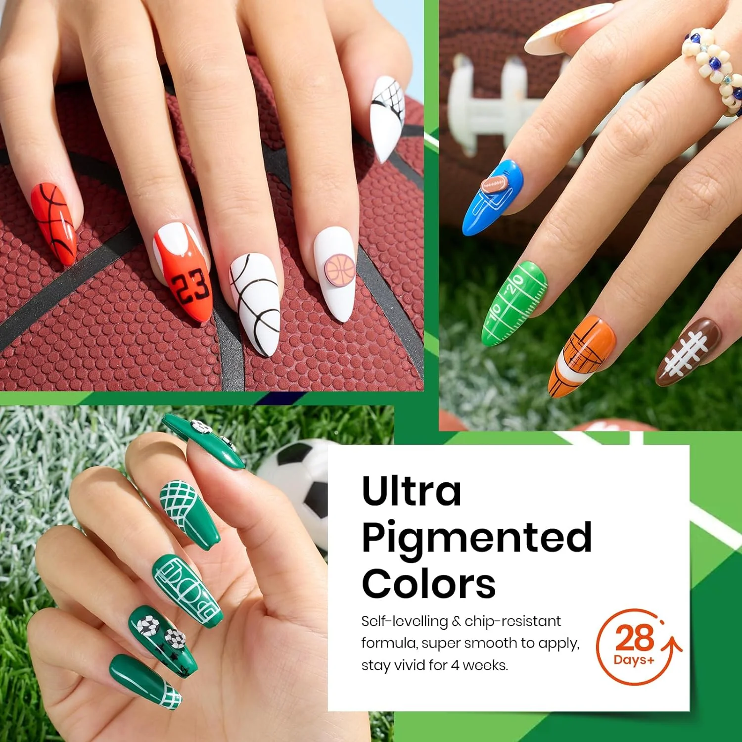 Blokecore-20 Gel Colors Set with Top and Base Coat (5ml/Each) Spring Nails - Image 4