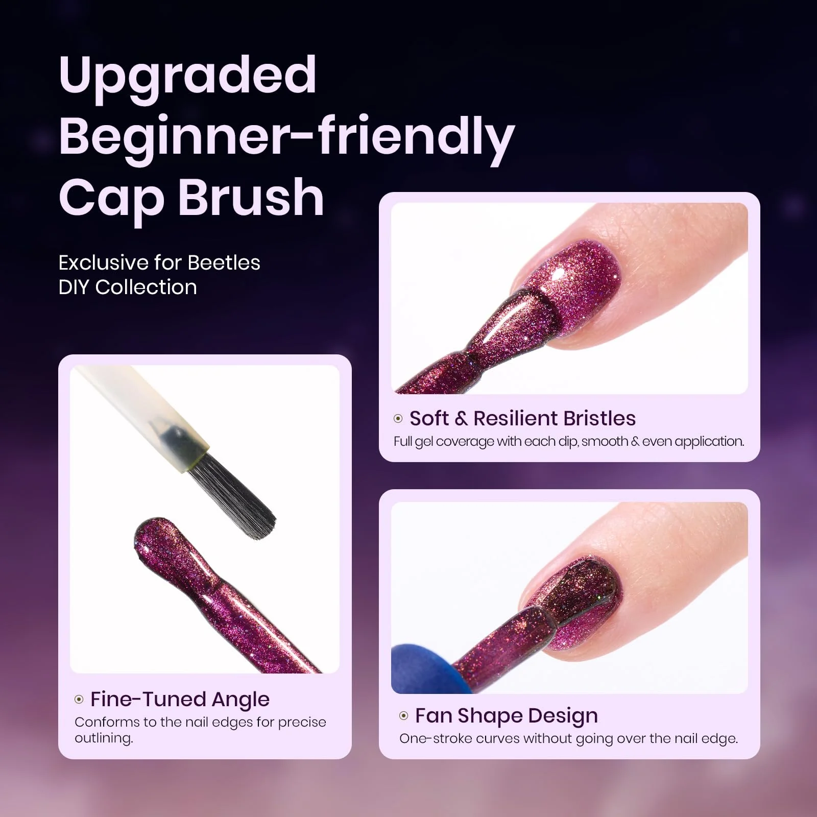 Brilliant Galaxy | 3 Colors with All-Inclusive Nail Art Essentials Kits Larger Capacity - Image 6