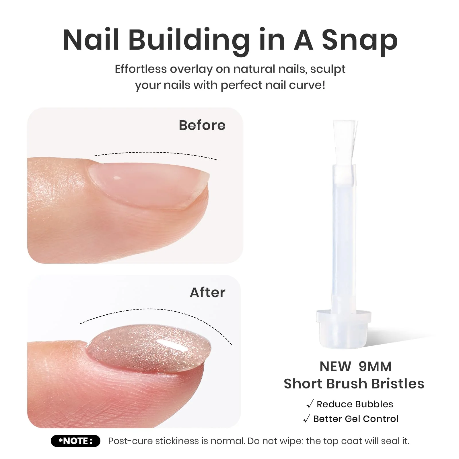 Builder Gel for Nails 7 in 1 Cat Eye Spring Nails Nude Nail Gel Set 15ml/each - Image 4