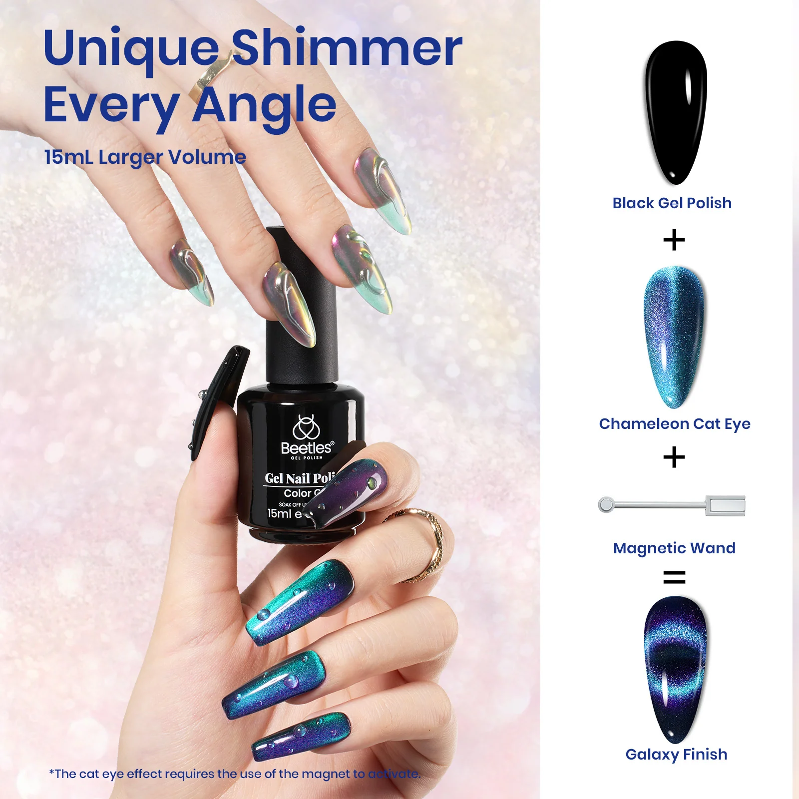 Cat Eye |15ml  Nail Gel Polish Cat Eye Nails - Image 3