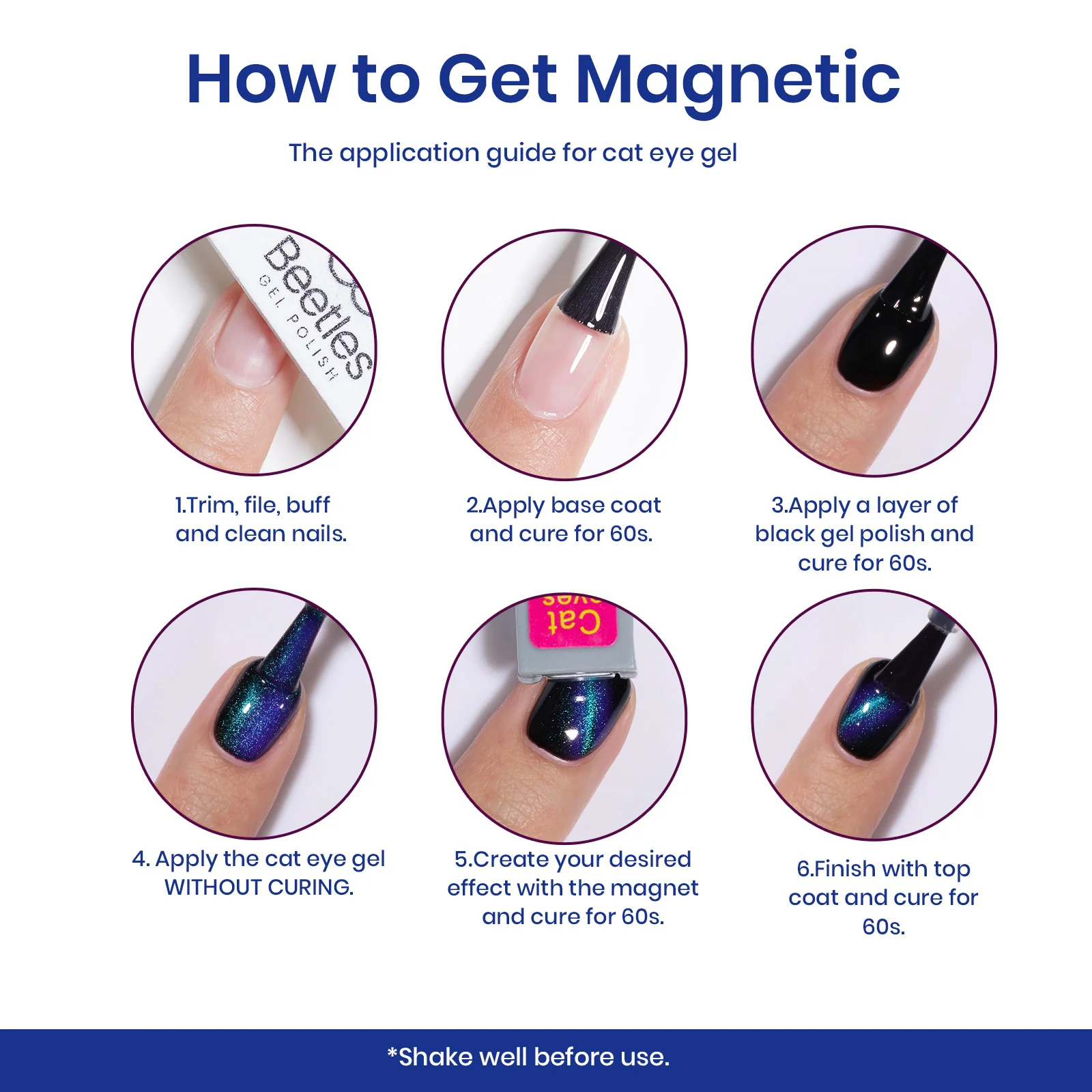 Cat Eye |15ml  Nail Gel Polish Cat Eye Nails - Image 6