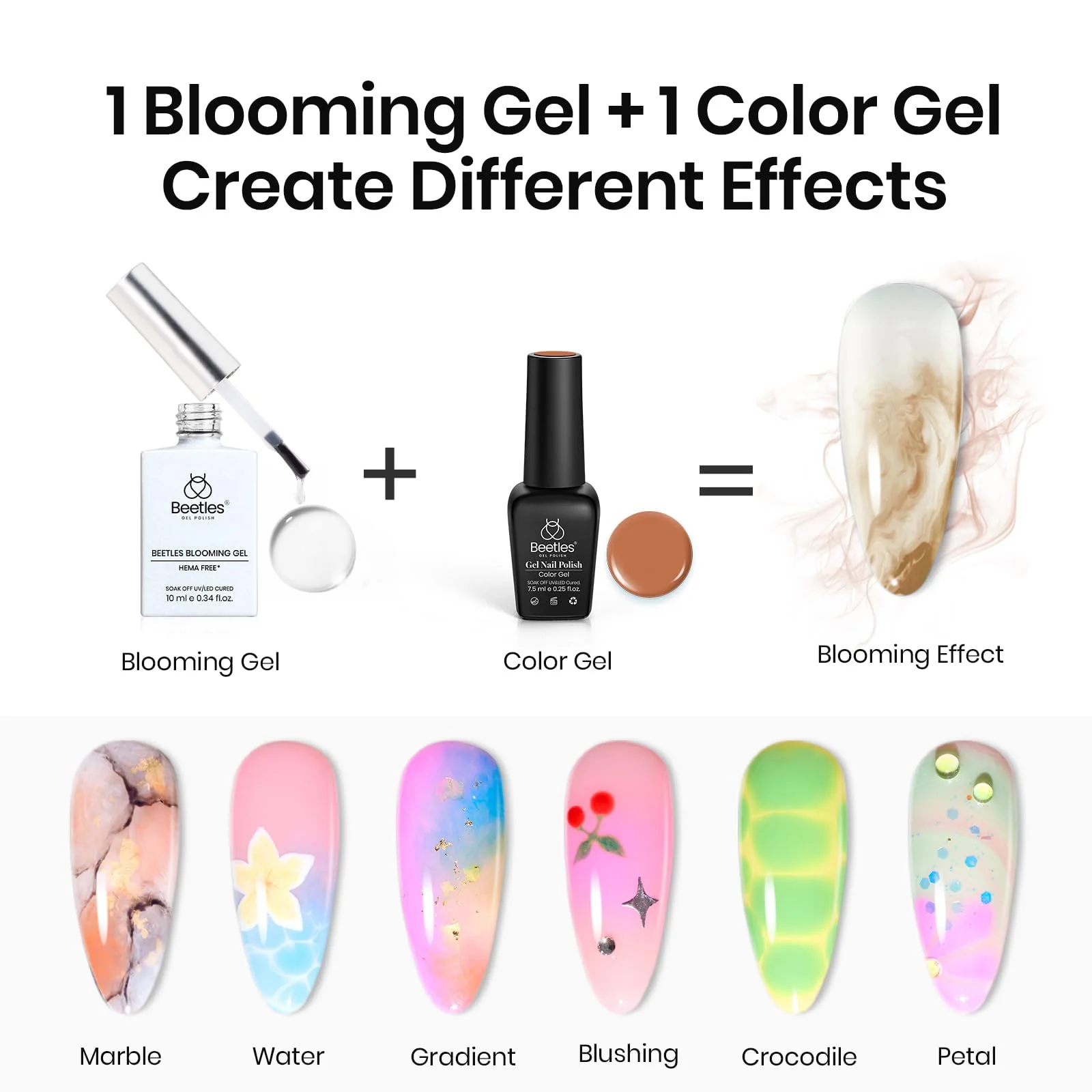 Clear Blooming Gel Hema Free Nail  Gel Polish for Spreading Effect 10ML - Image 3