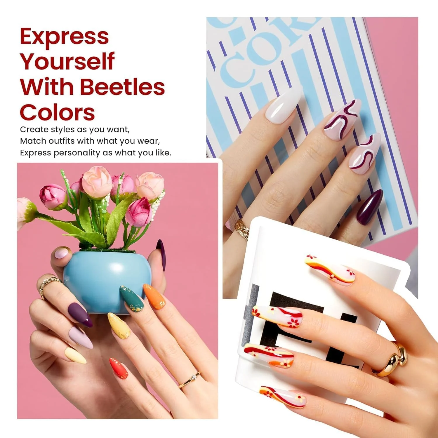 Versetile Color Palette | 36 Nail Gel Polish Colors with Base Top Coat and Gift Box- 5ml/Each Gel Colors - Image 4