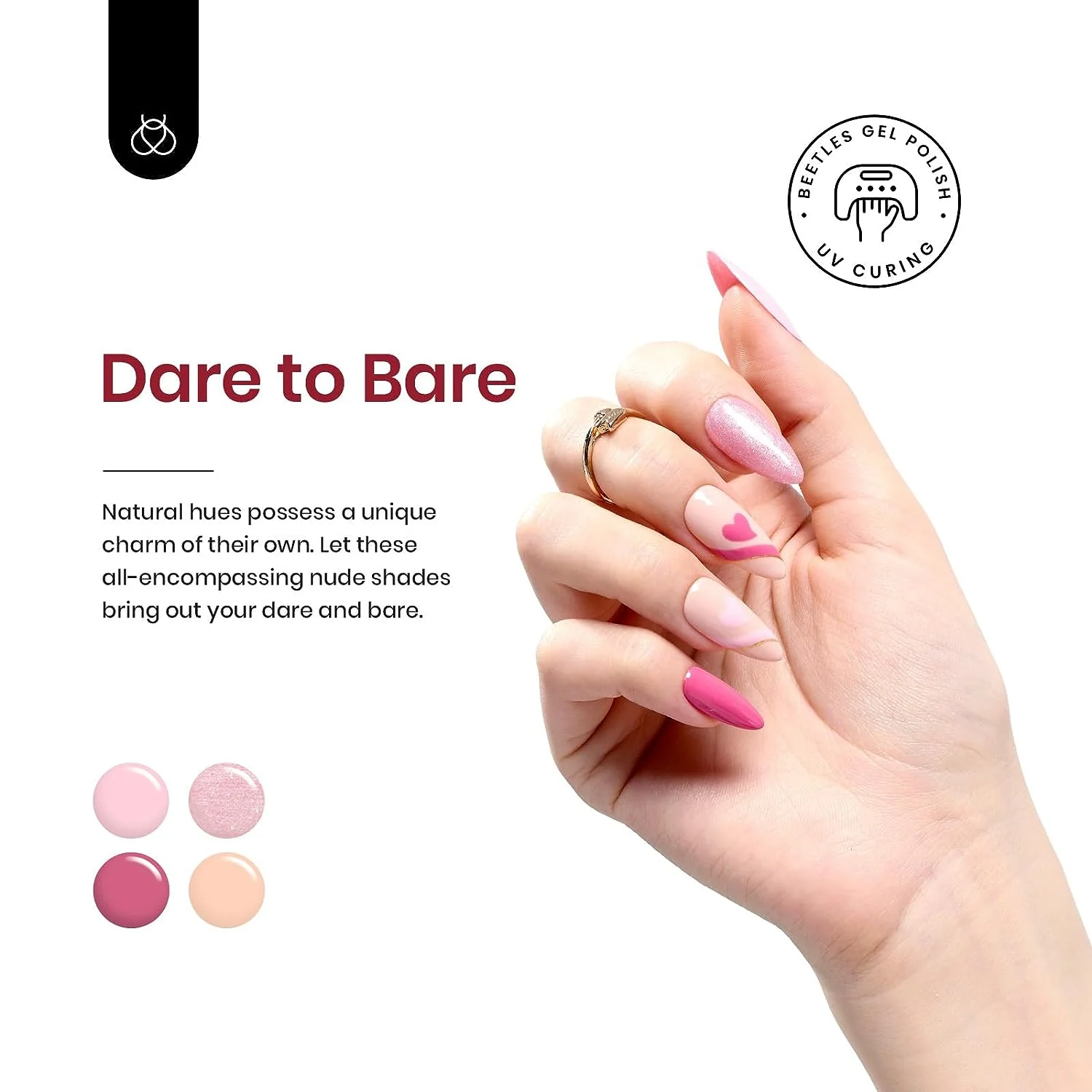 Dare to Bare - 20 Gel Colors Set Spring Nails with Top and Base Coat (5ml/Each) - Image 3