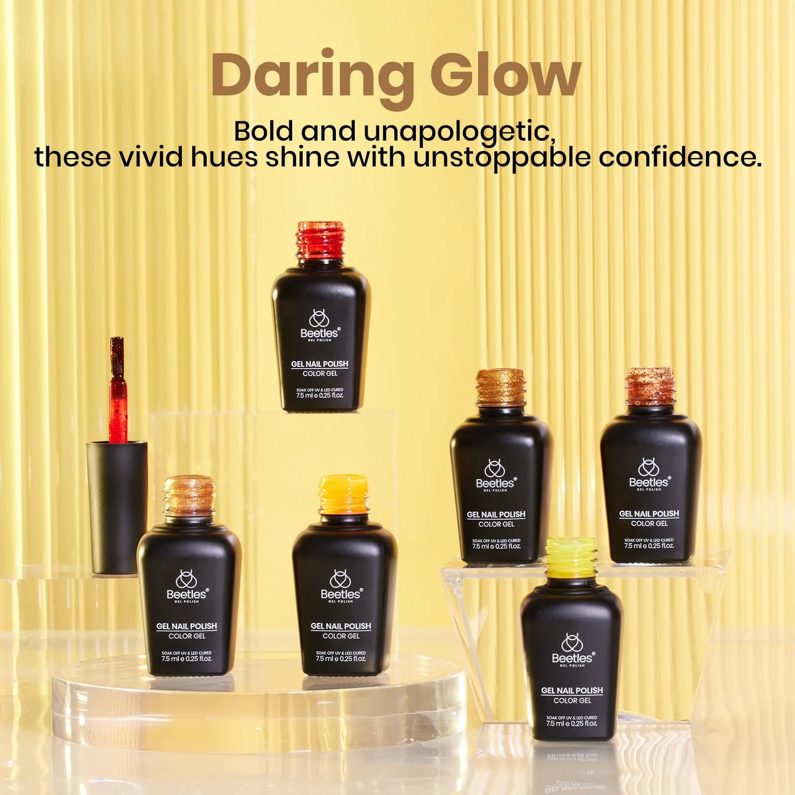 Daring Glow - 6 Colors Gold Cat Eye Fall Gel Polish Set - Image 5