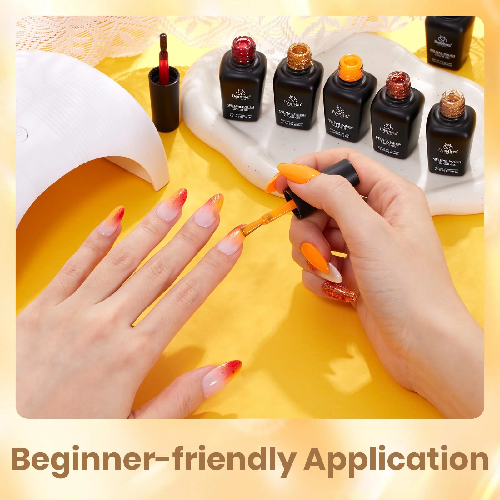 Daring Glow - 6 Colors Gold Cat Eye Fall Gel Polish Set - Image 6