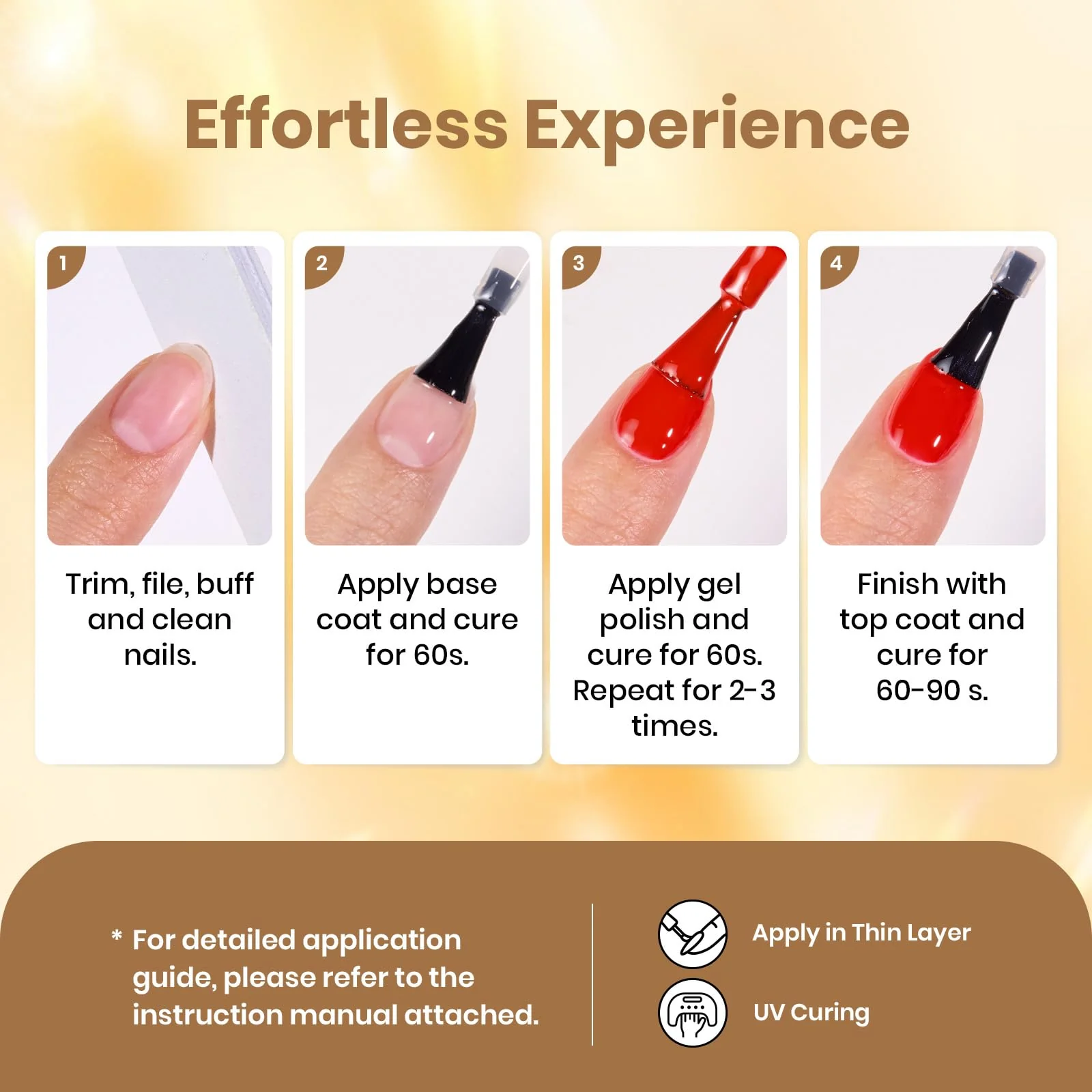 Daring Glow - 6 Colors Gold Cat Eye Fall Gel Polish Set - Image 7