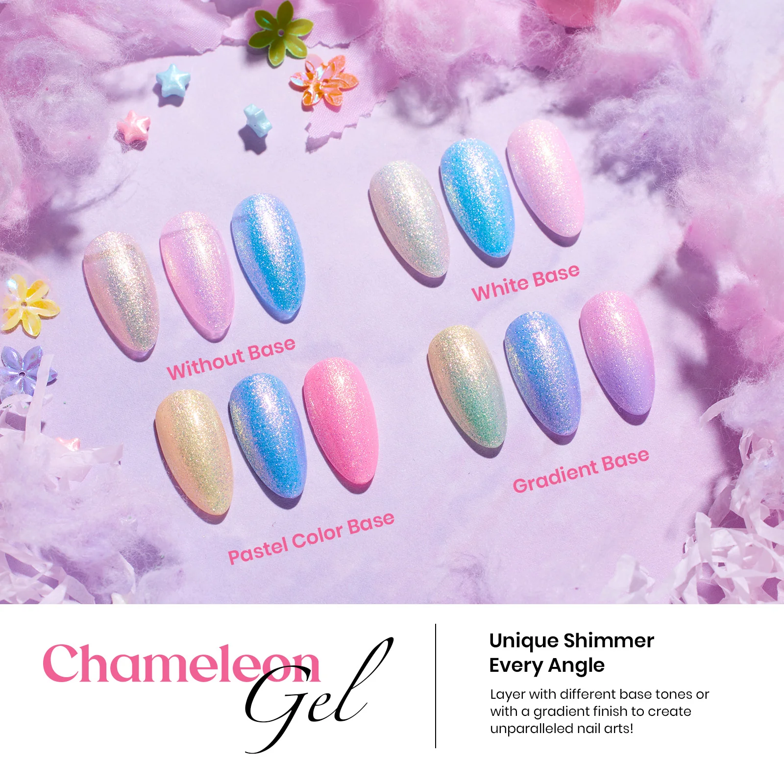 Dreamland Unicorn Spring Nails - 20 Colors Pearl Shell Gel Nail Polish Set - Image 4