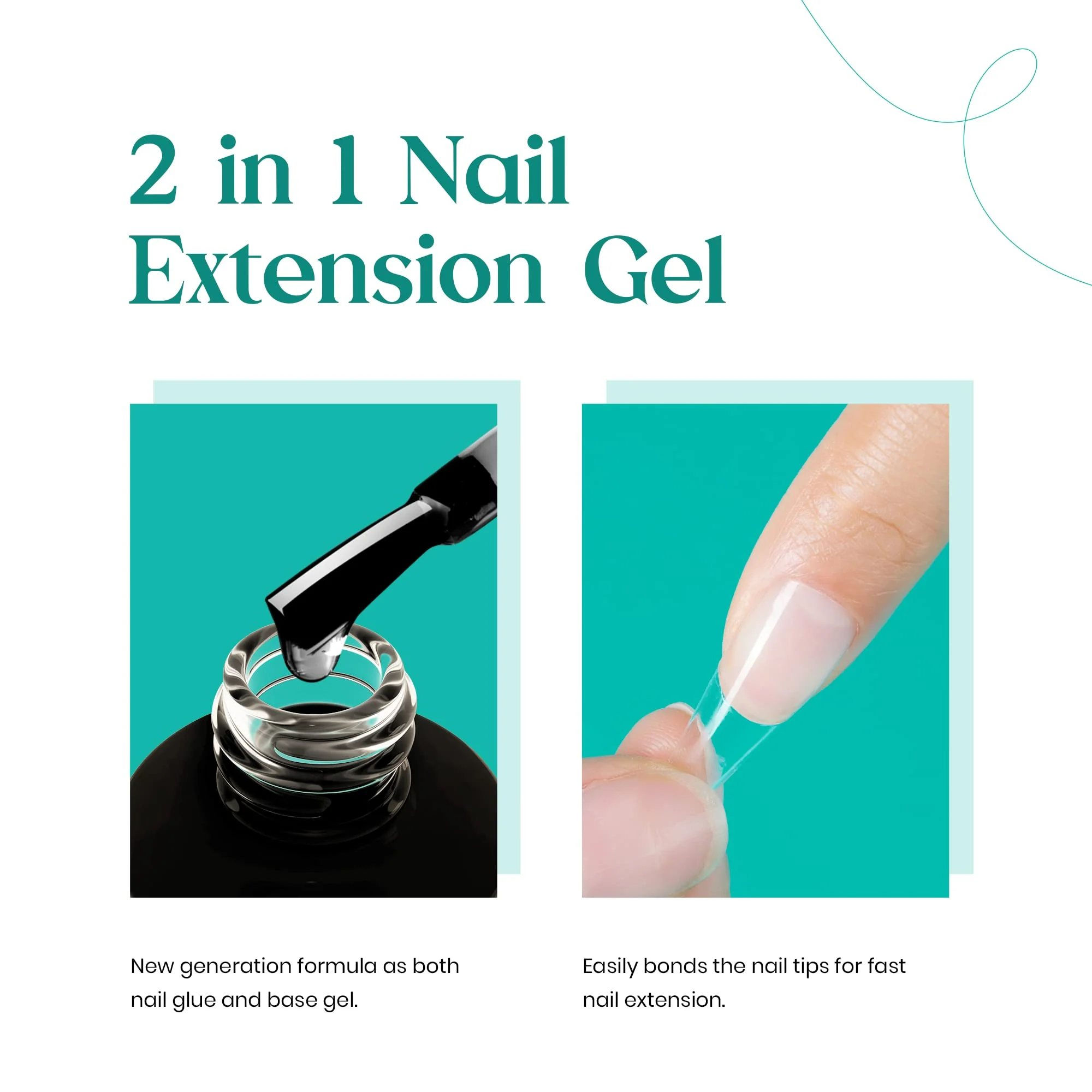 240pcs Medium Almond Pre-shaped Tips Nail Extension Kit #038 - Image 5