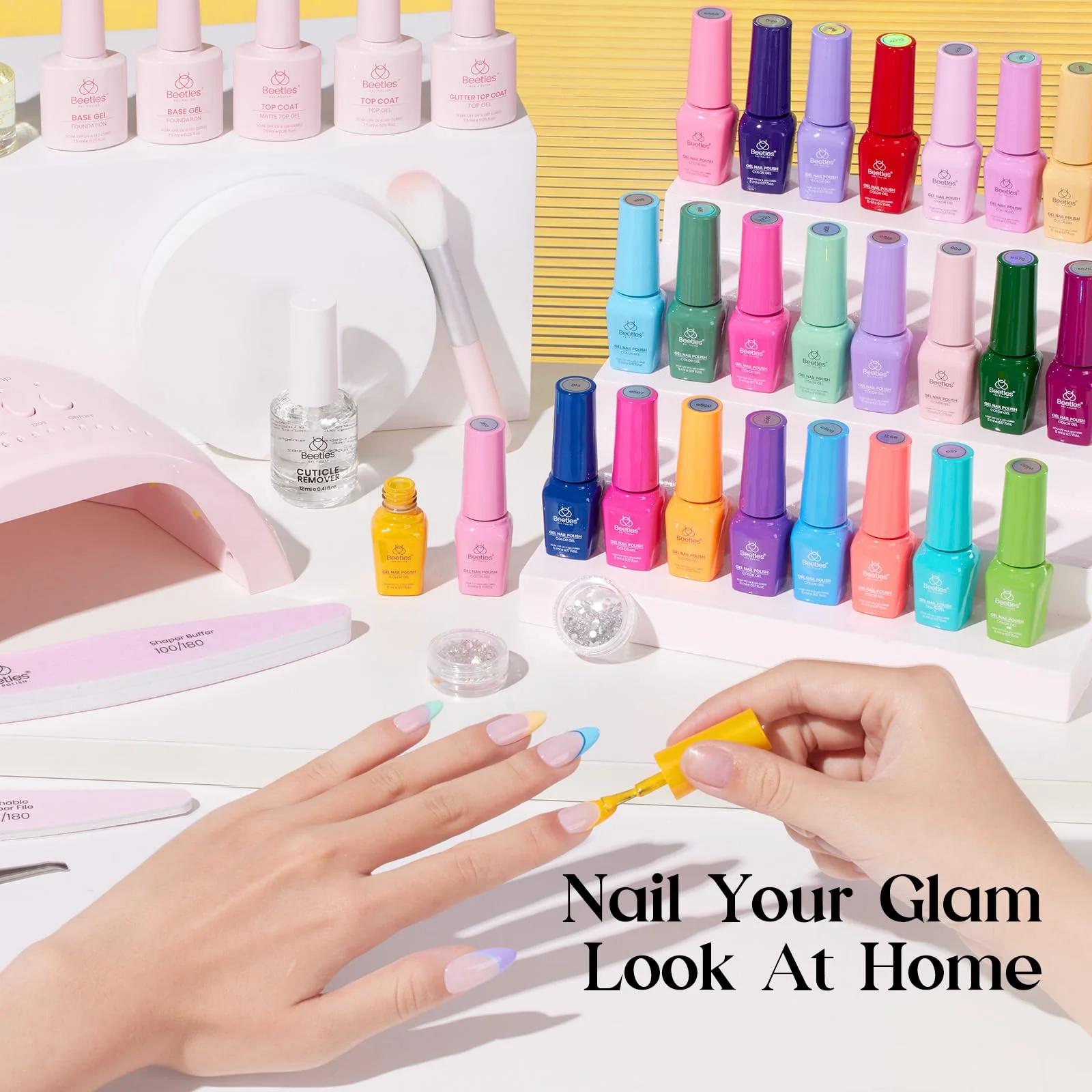 Emotional Journey - 45 Colors Spring Nails grade Colorful Bottle Gel Starter Kit - Image 5