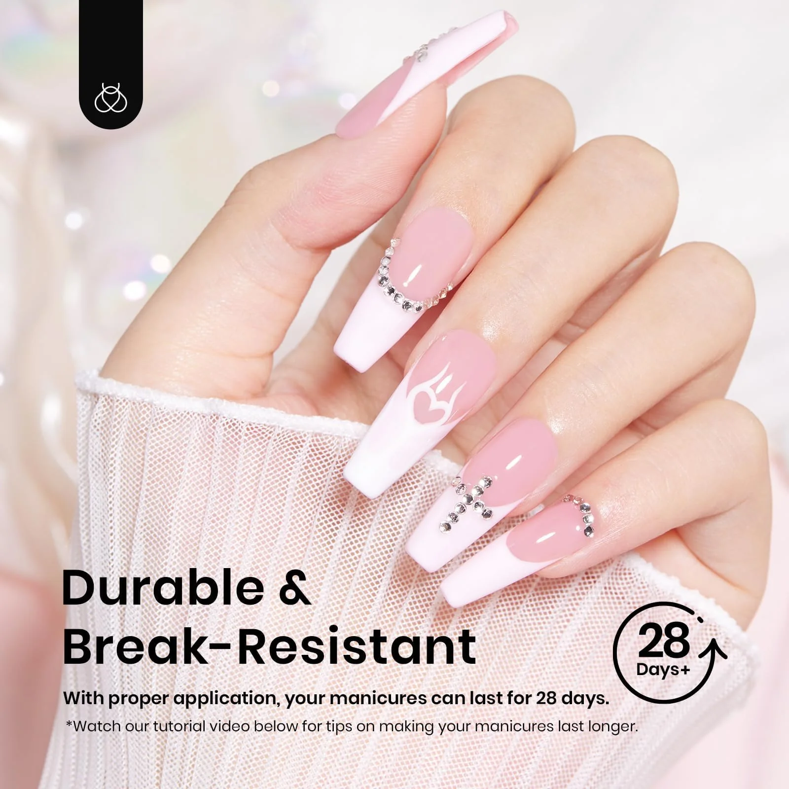 Etch-X Nail Tips Long Coffin Half Matte | 288Pcs - Image 6