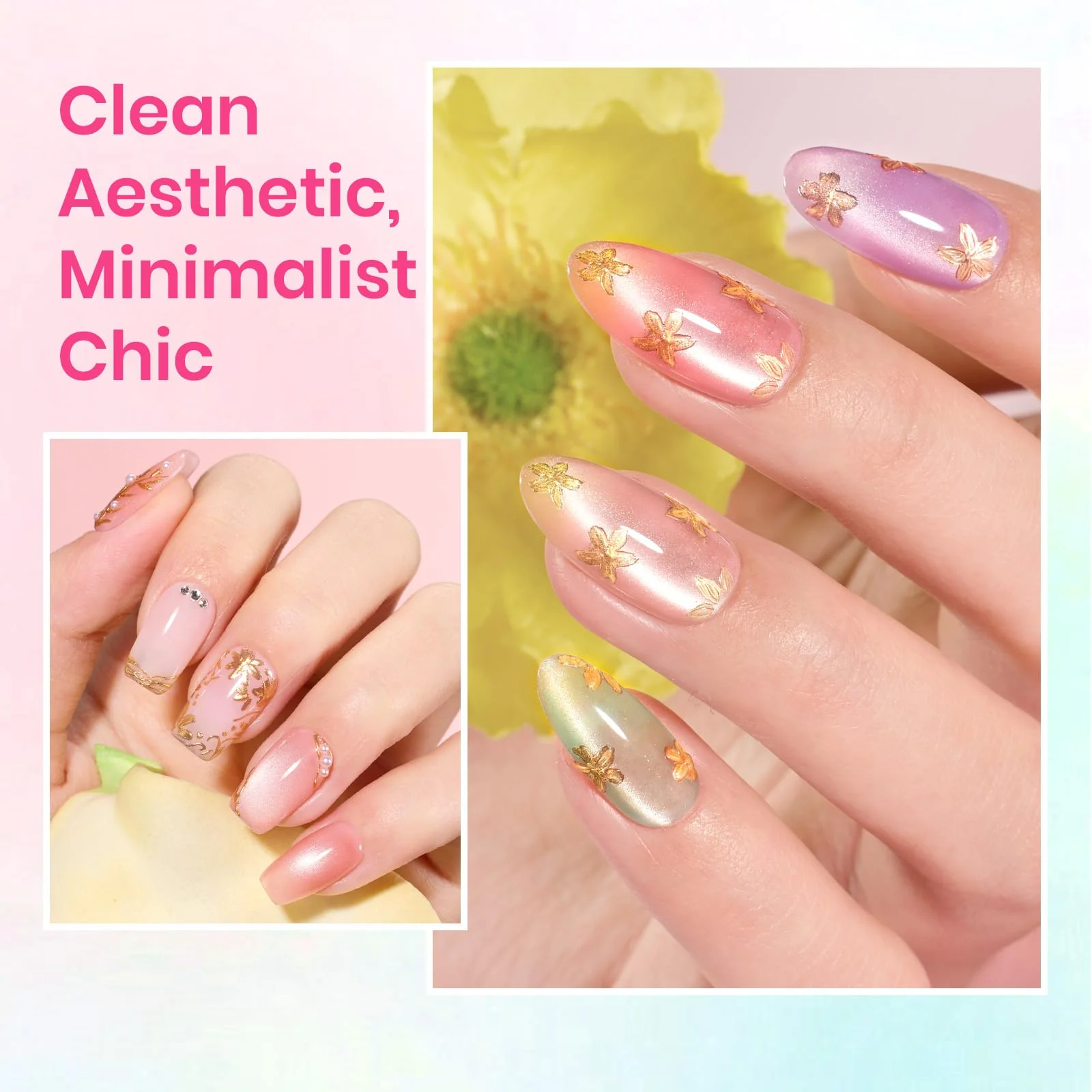 Fairy Garden  Cat Eye Spring Nails 6 Colors Gel Polish Set - Image 7