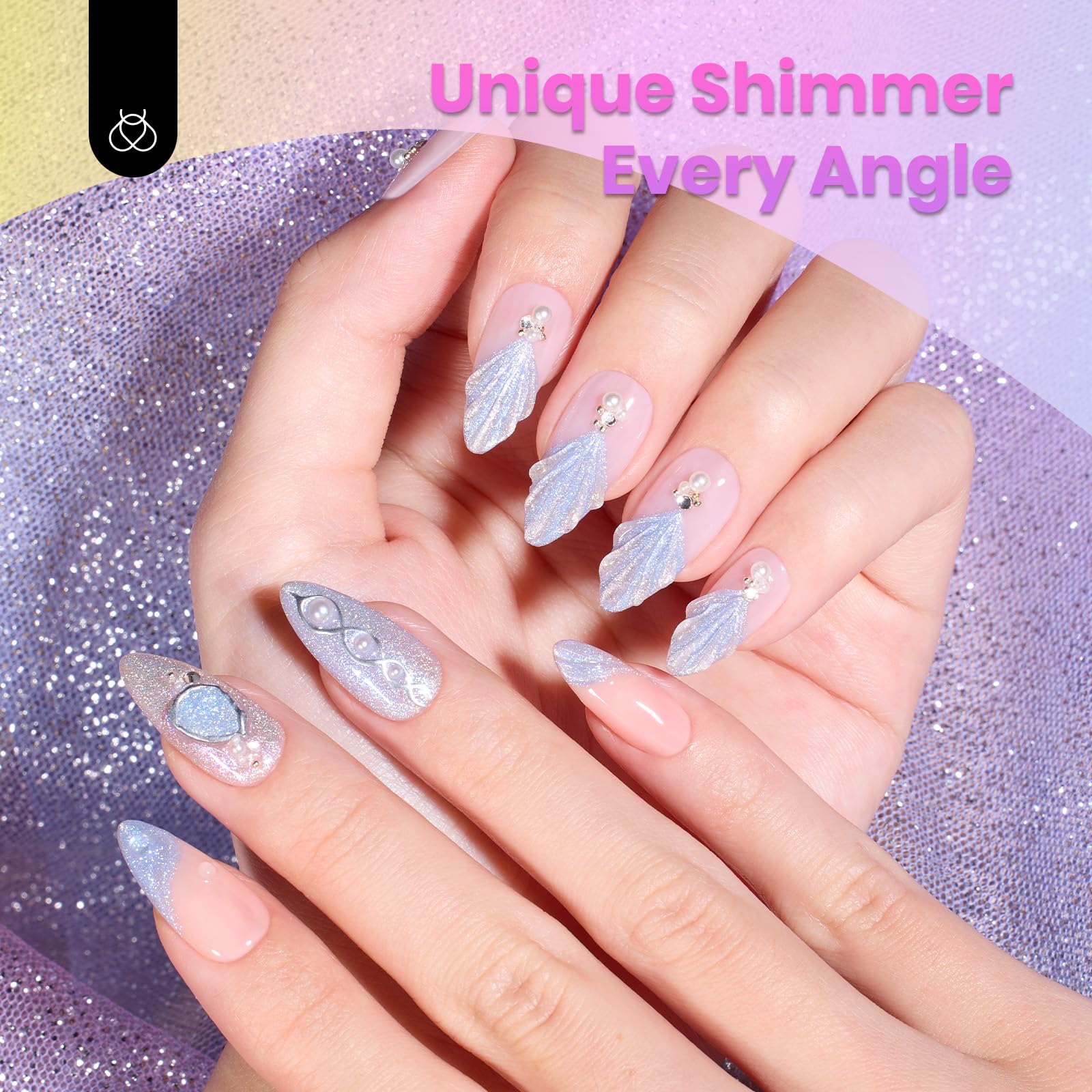 Fairy's Descent - Chameleon Cat Eye Spring Nails 6 Colors Gel Polish Set - Image 4