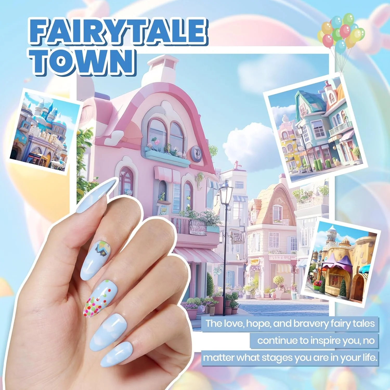 Fairytale Town: Total 68pcs 35 Gel Nail All in one Starter Kit - Image 3