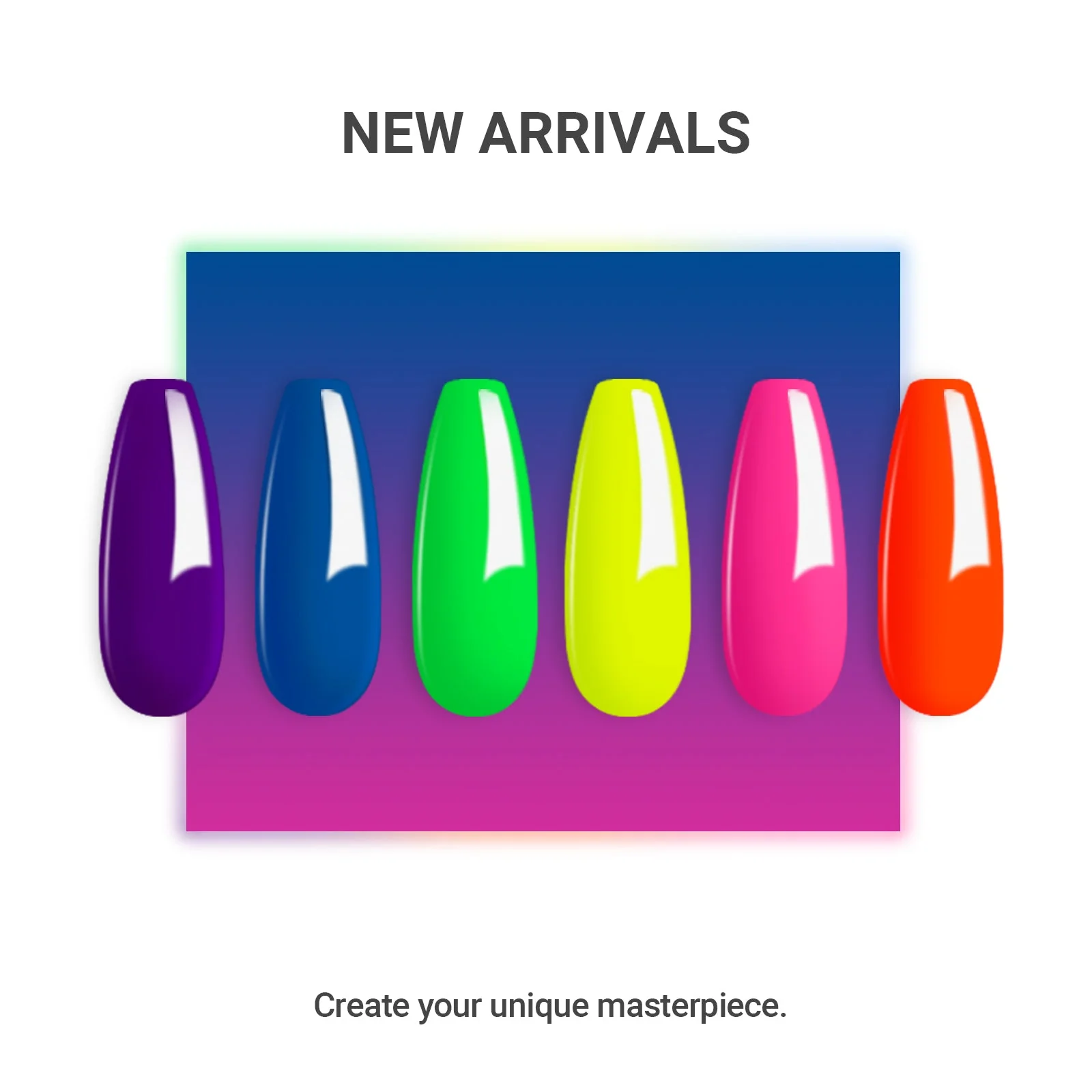 Rainbow Fluorescence | 6 Colors Gel Polish Set - Image 3