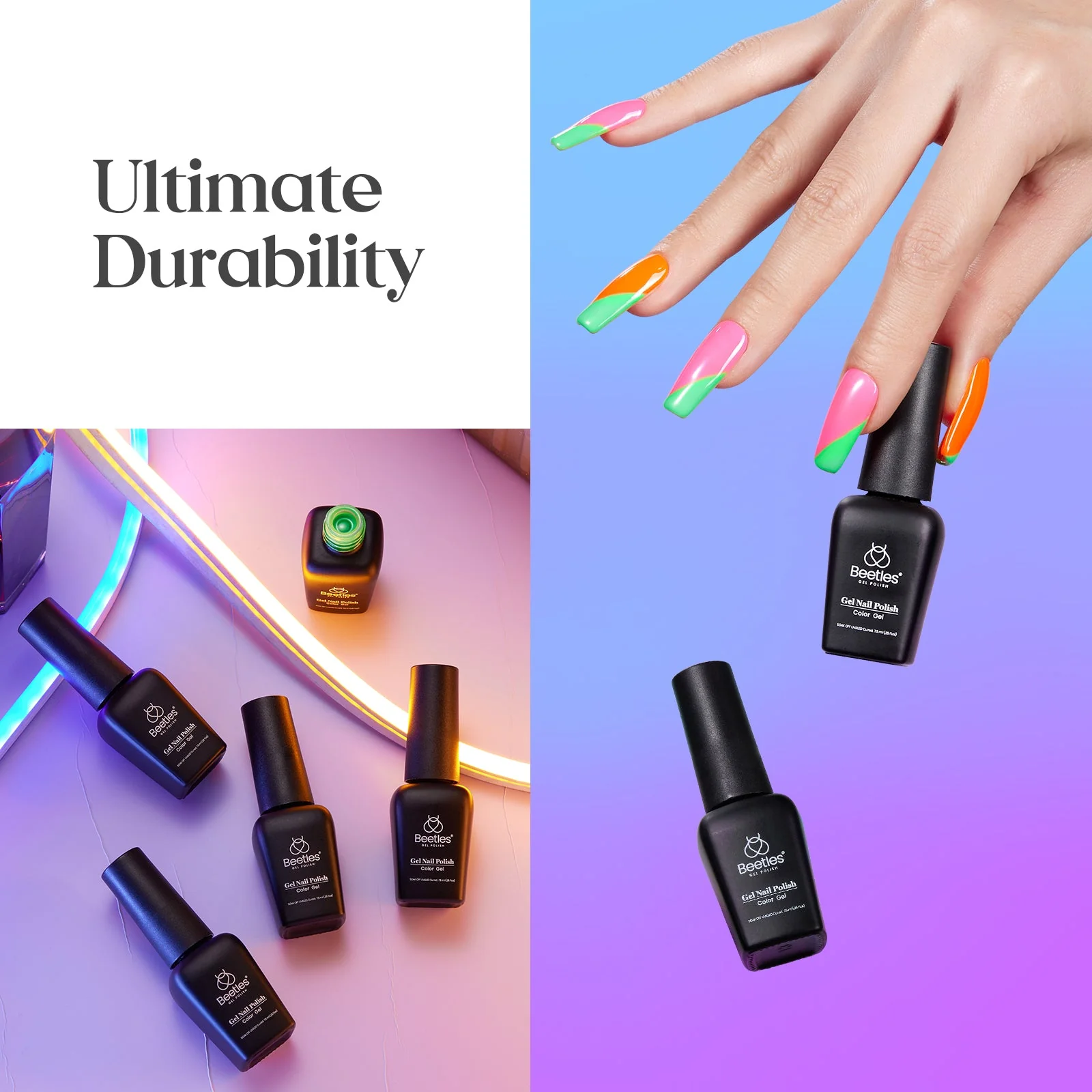 Rainbow Fluorescence | 6 Colors Gel Polish Set - Image 6