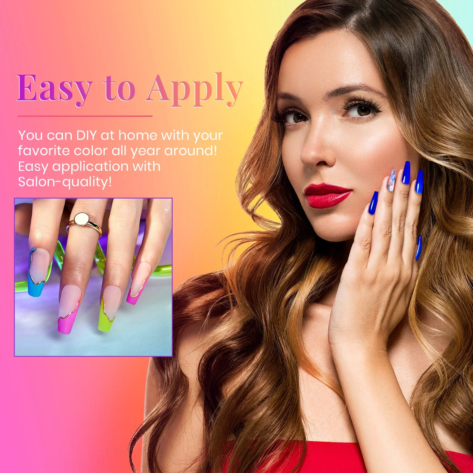 Neon City - 20 Gel Colors Set with Top and Base Coat (5ml/Each) - Image 4