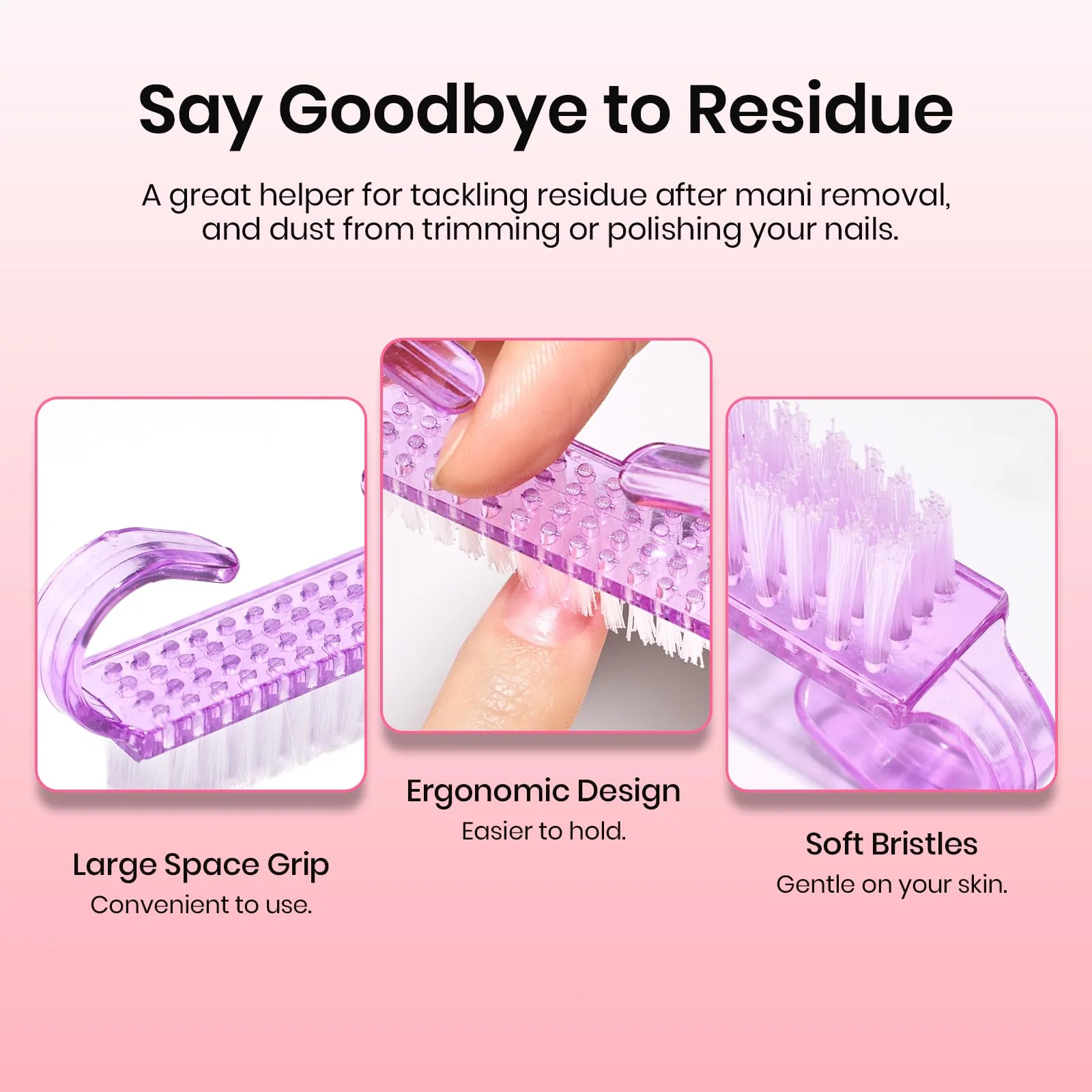 Gel Polish Remover Kit: 450 Lint Free Nail Wipes, 10 Remover Clips, Cuticle Oil, Pusher, Nail File - Image 6