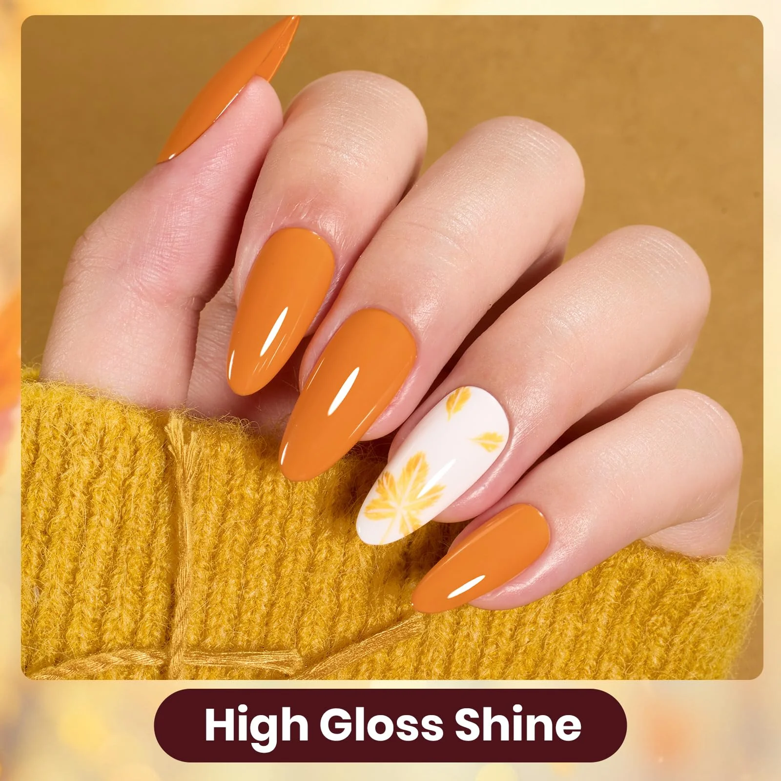 Golden Blessing - 6 Colors Fall Gel Nail Polish Set Kit - Image 4