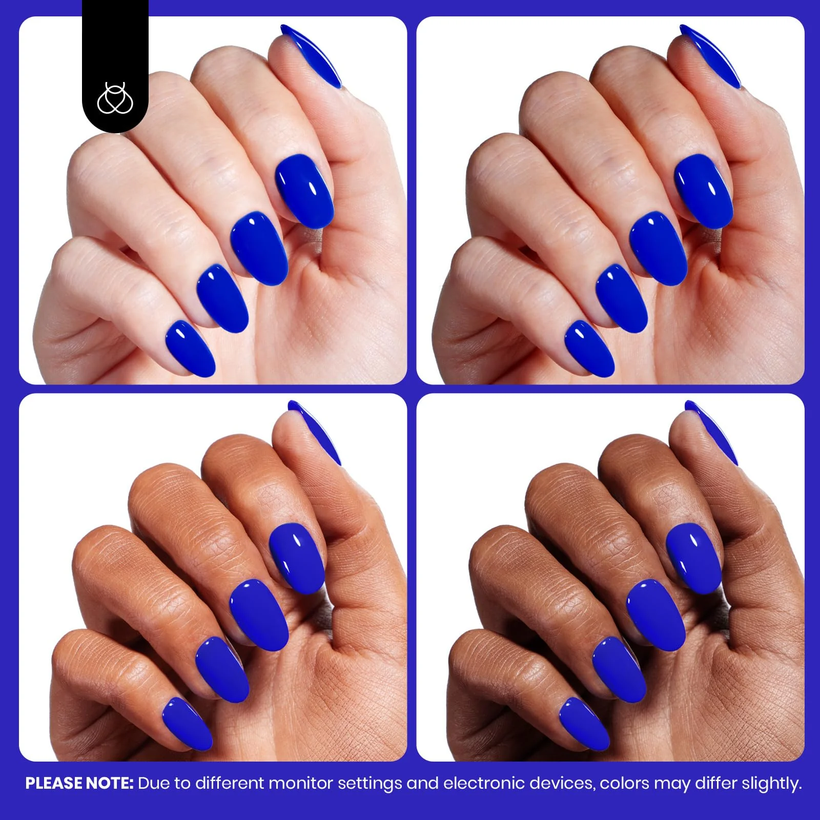 Hema - Free Eternal Blue Winter Nails- 15ML Full Size Royal Blue Gel Polish Nail - Image 6