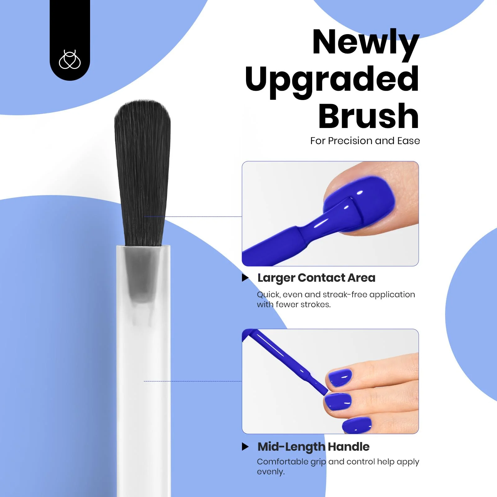 Hema - Free Eternal Blue Winter Nails- 15ML Full Size Royal Blue Gel Polish Nail - Image 7