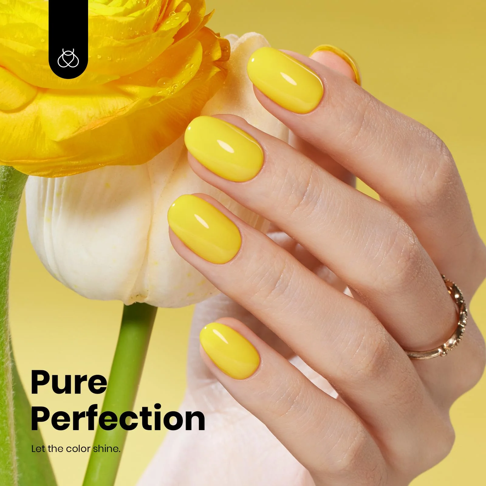 Hema Free High Gloss Yellow Summer Sunrise Glow Gel Polish 15ml - Image 4