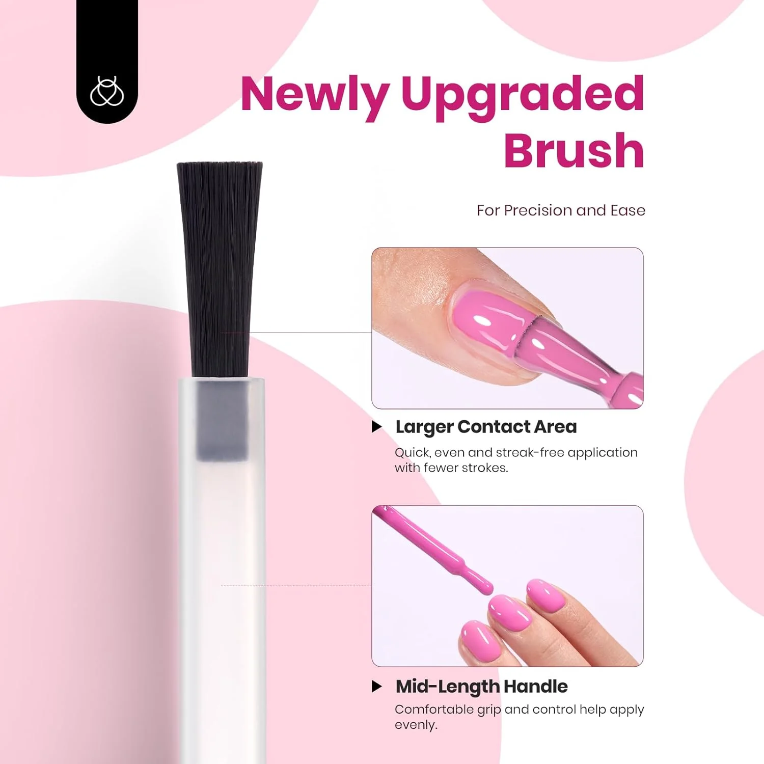 Hema Free Romantic Blush Spring Nails - Colorful Bottle 6 Color Each 15ml Gel Polish - Image 7